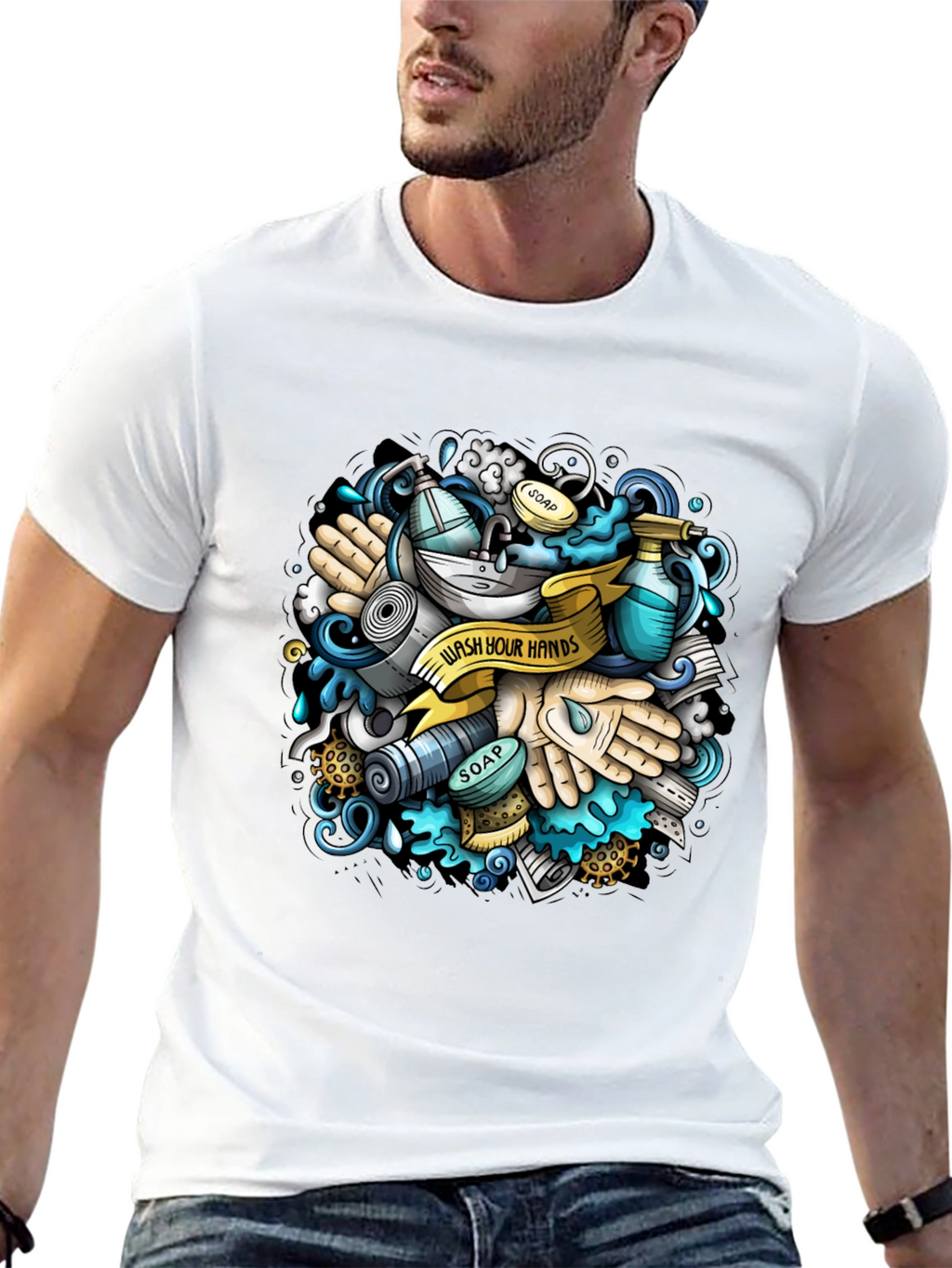 Wash Your Hands Graphic T-Shirt