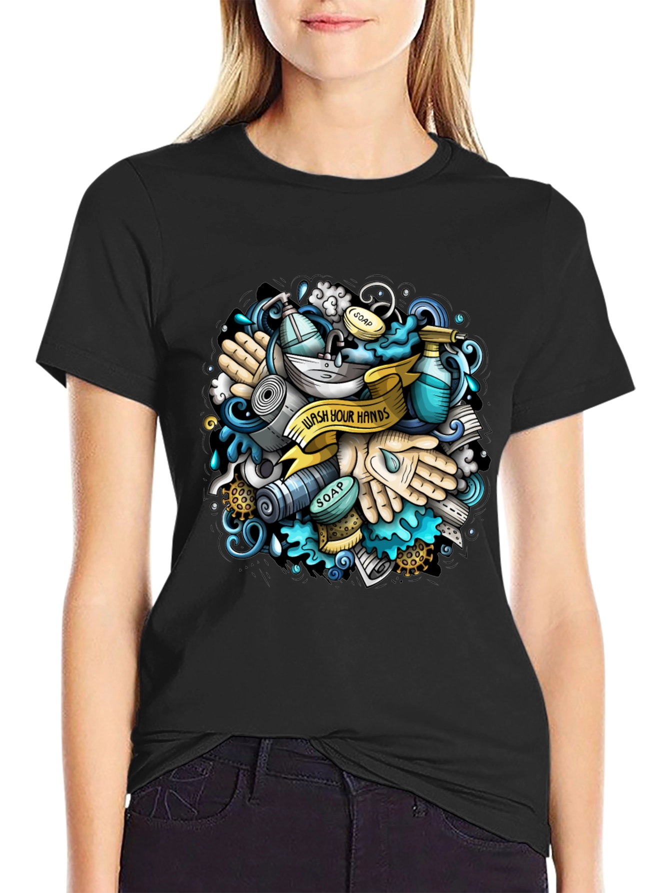 Wash Your Hands Graphic T-Shirt