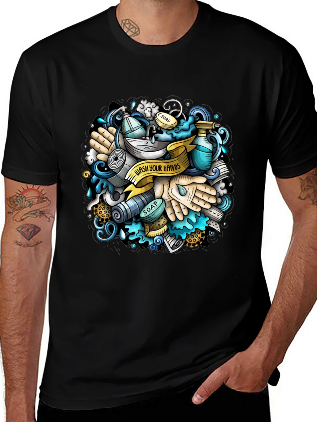 Wash Your Hands Graphic T-Shirt