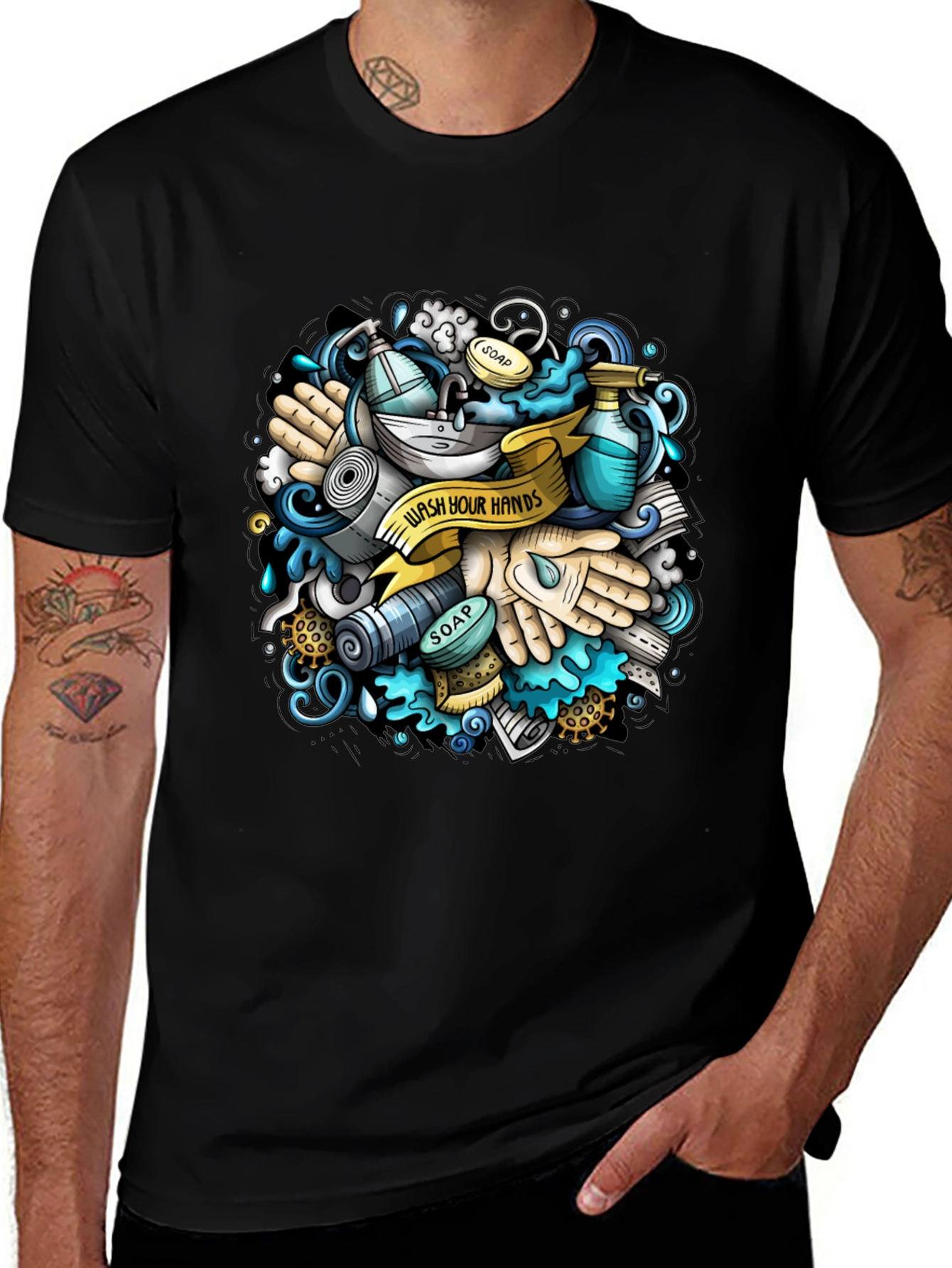 Wash Your Hands Graphic T-Shirt
