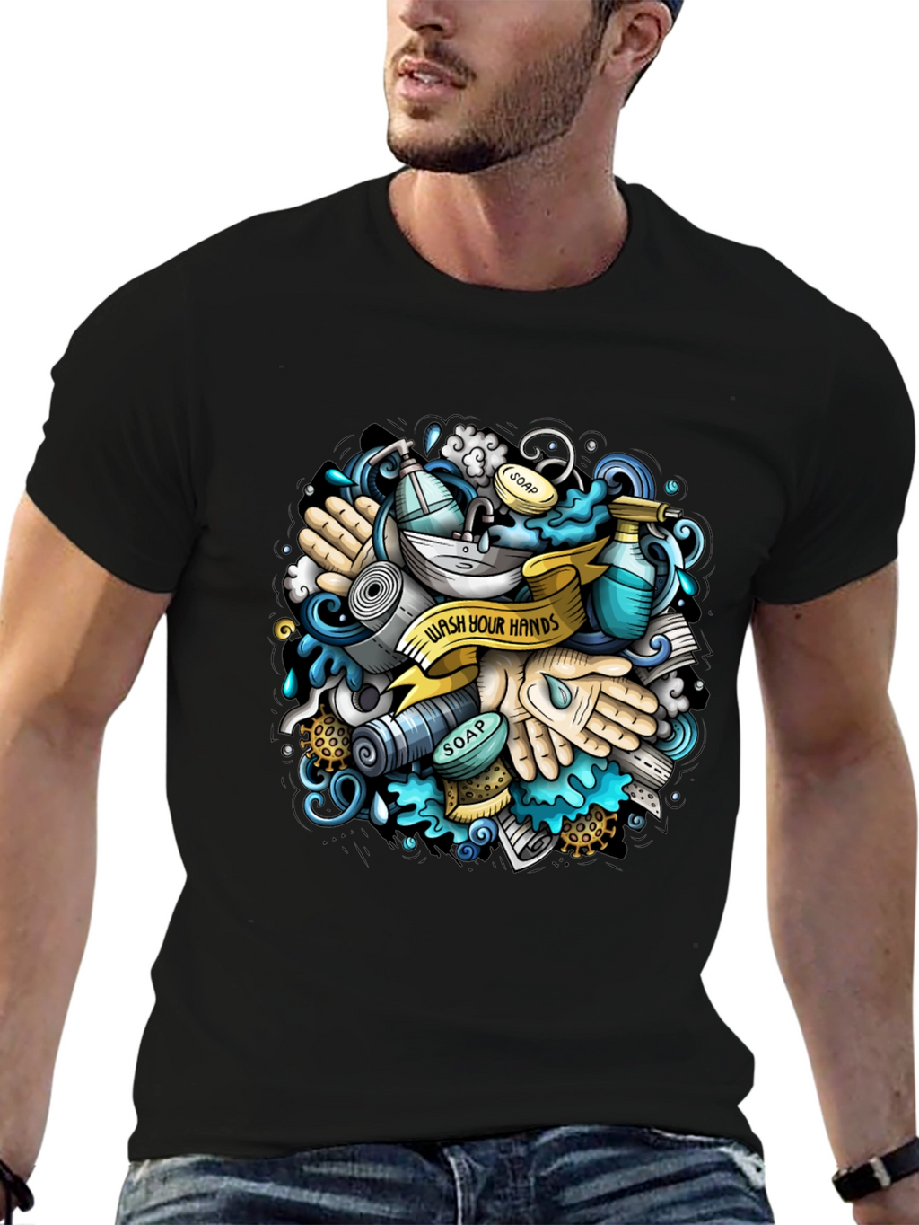 Wash Your Hands Graphic T-Shirt