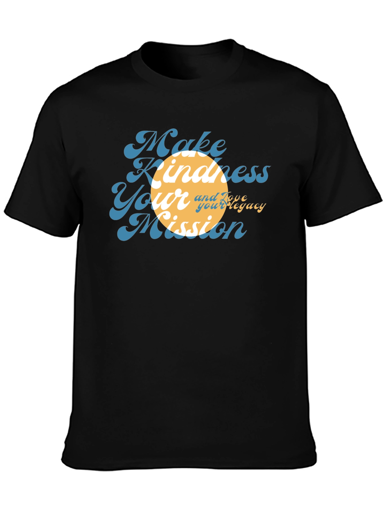 Kindness Mission Black Graphic Tee