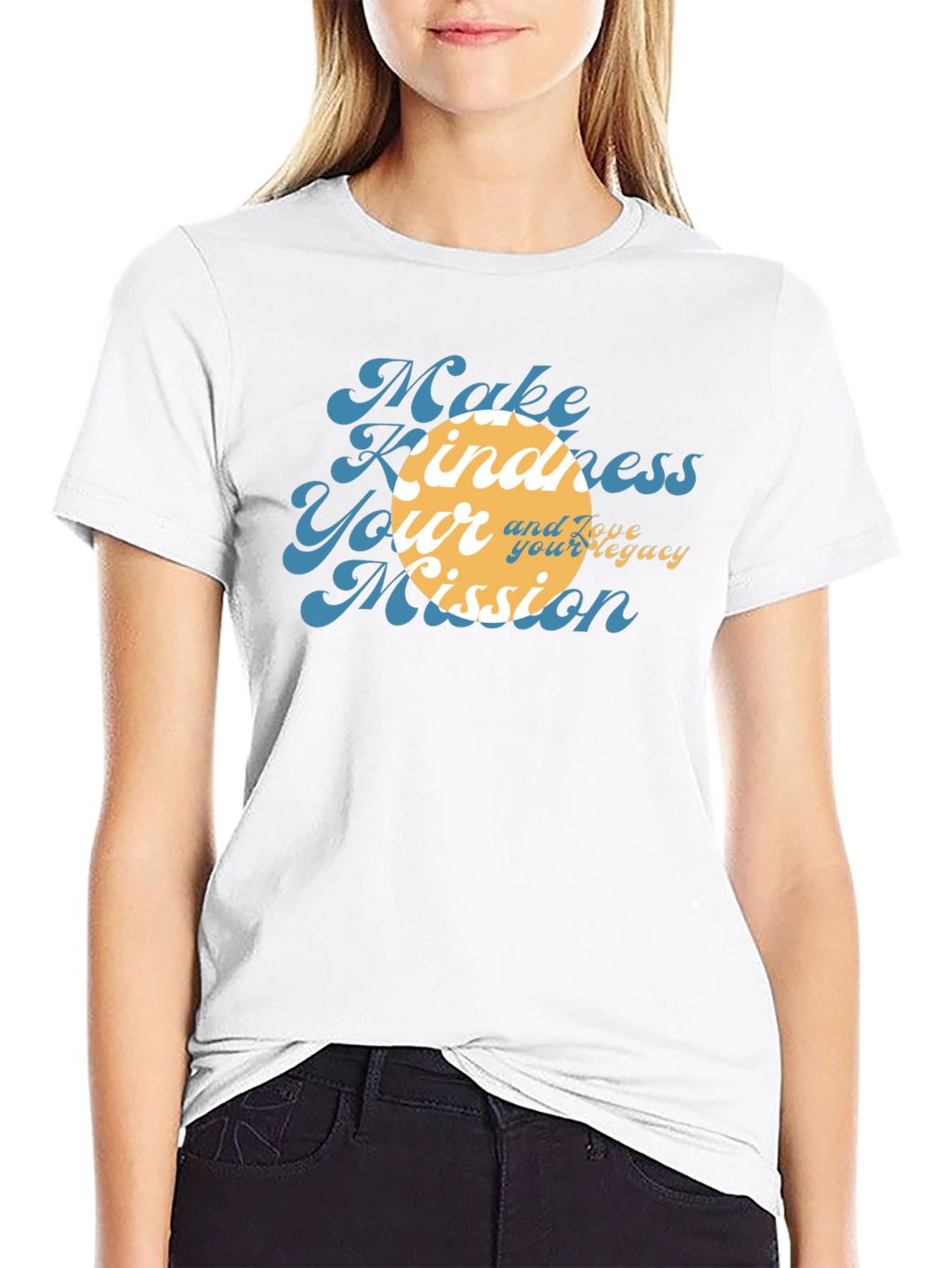 Kindness Mission Black Graphic Tee
