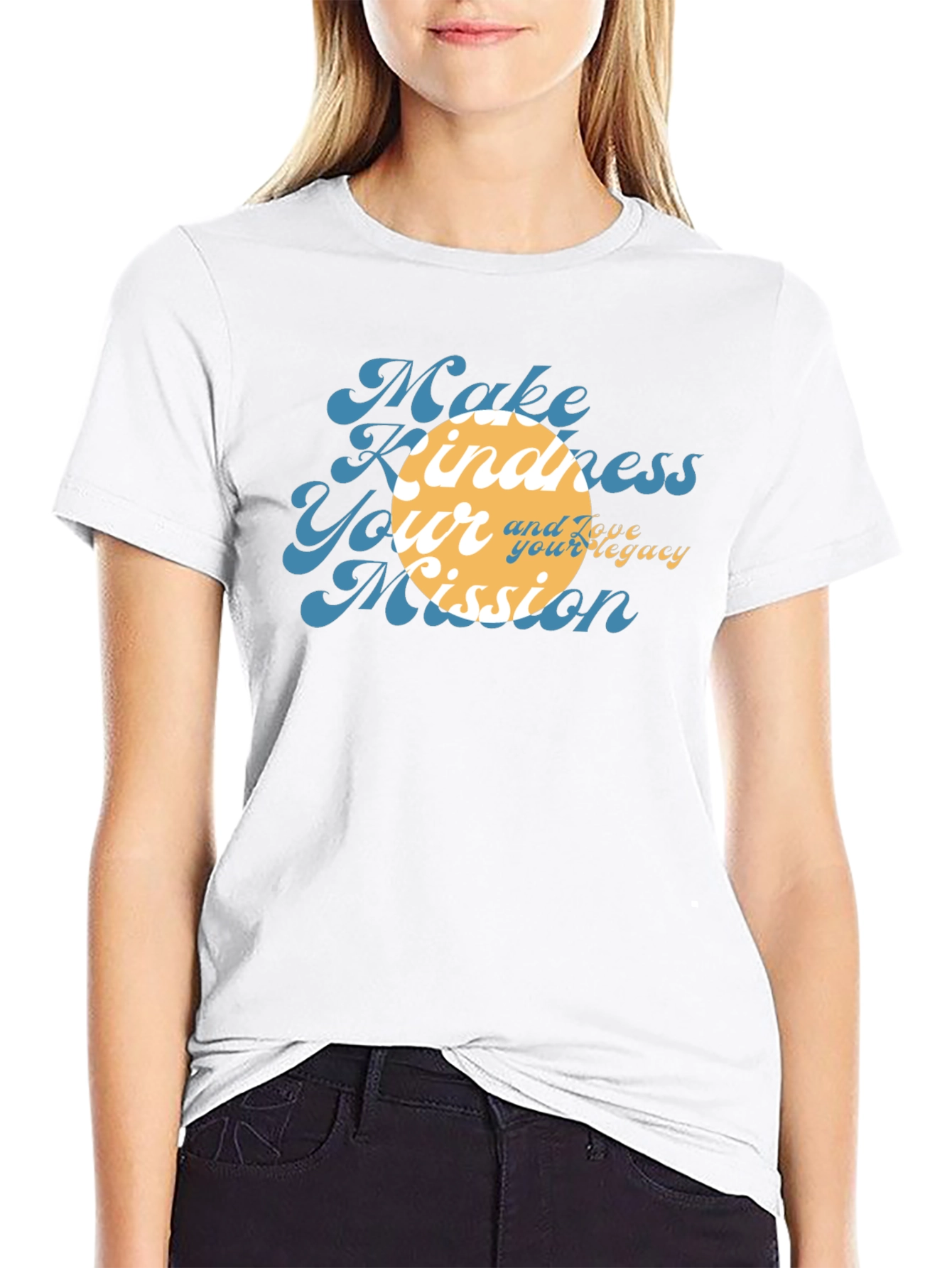 Kindness Mission Black Graphic Tee
