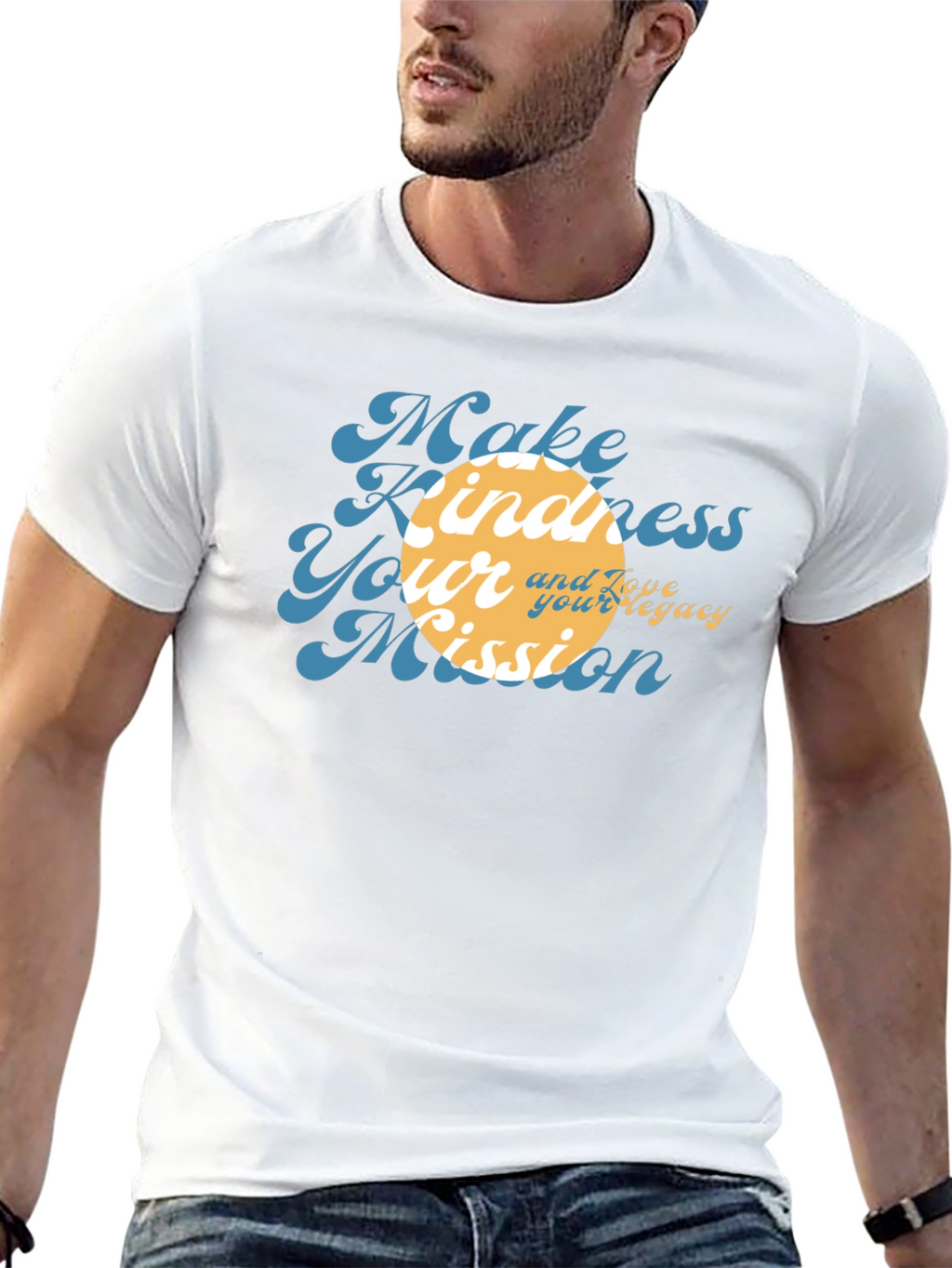 Kindness Mission Black Graphic Tee