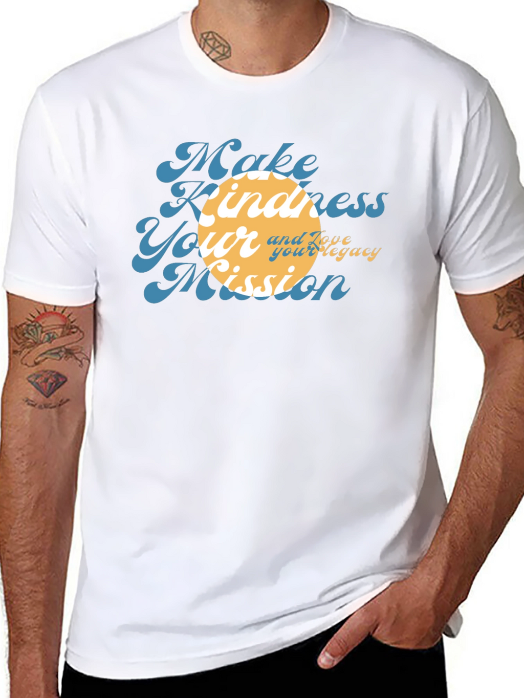 Kindness Mission Black Graphic Tee