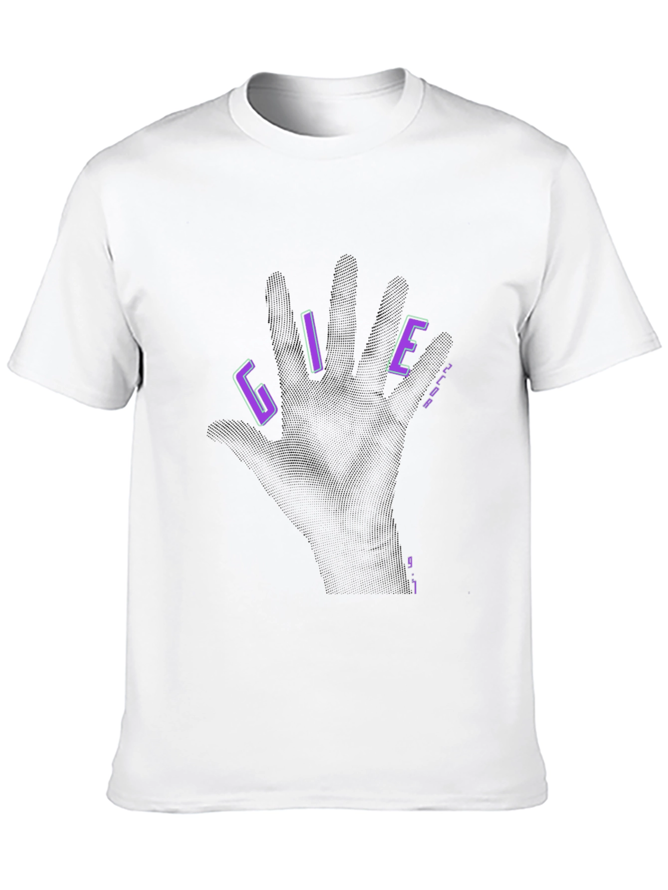 Give Black Graphic T-Shirt - Hand Design