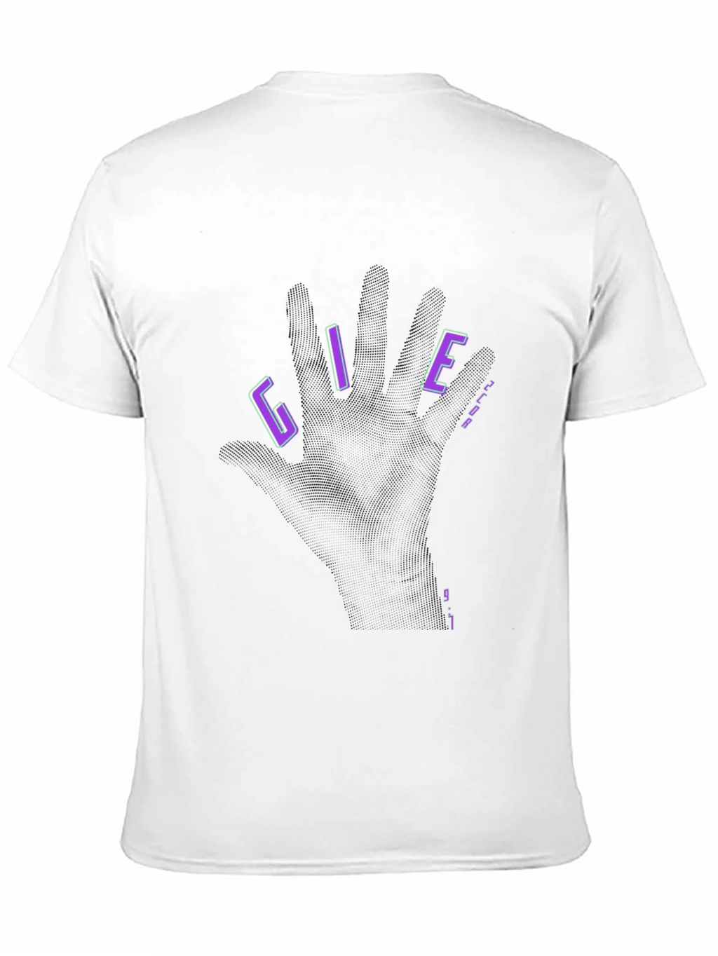 Give Black Graphic T-Shirt - Hand Design