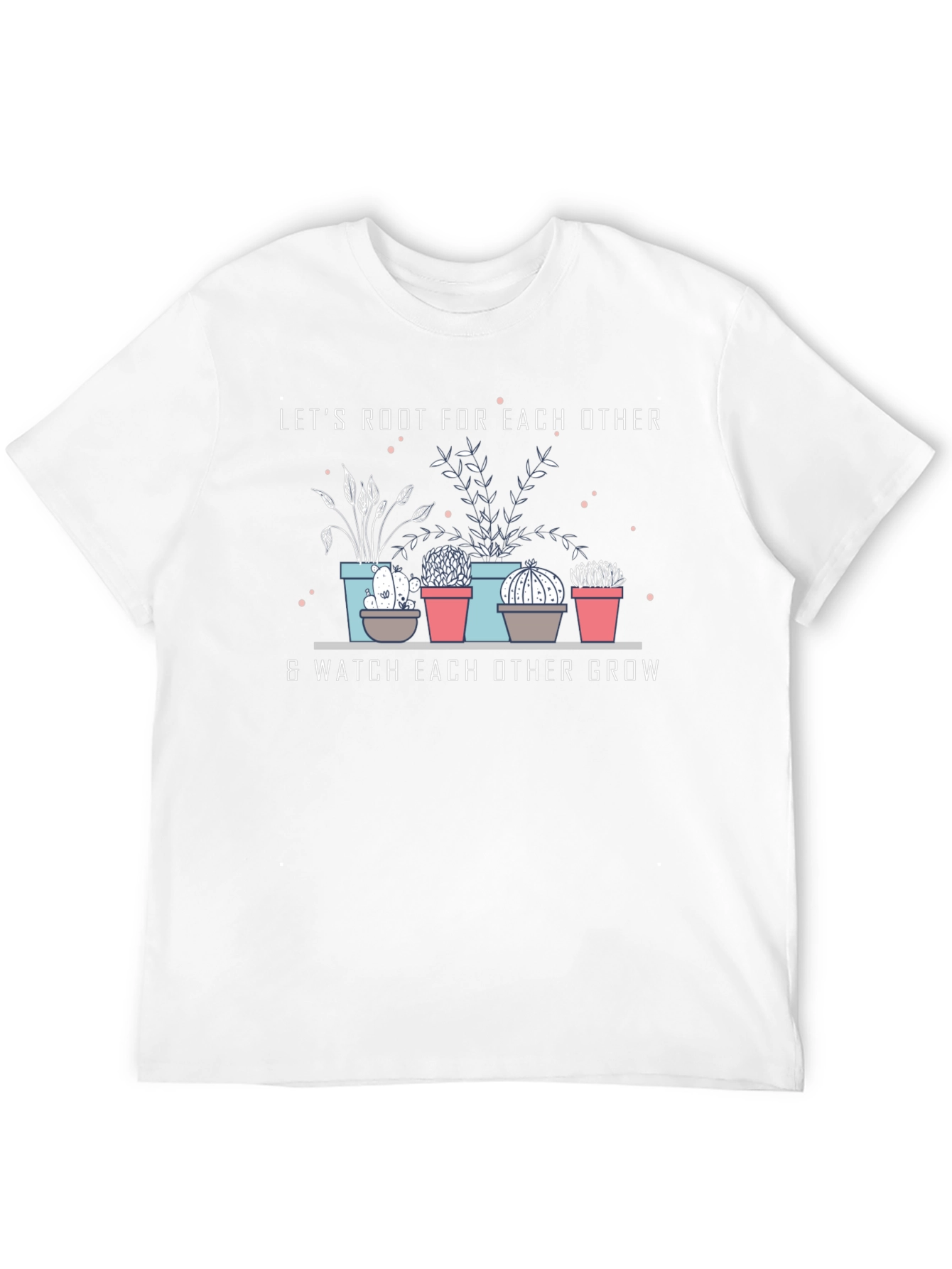 Lets Root For Each Other Black Graphic T-Shirt