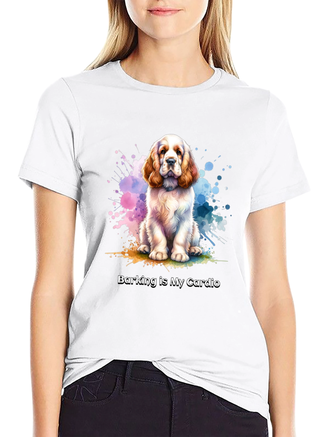 Dog Lover T-Shirt: Barking is My Cardio