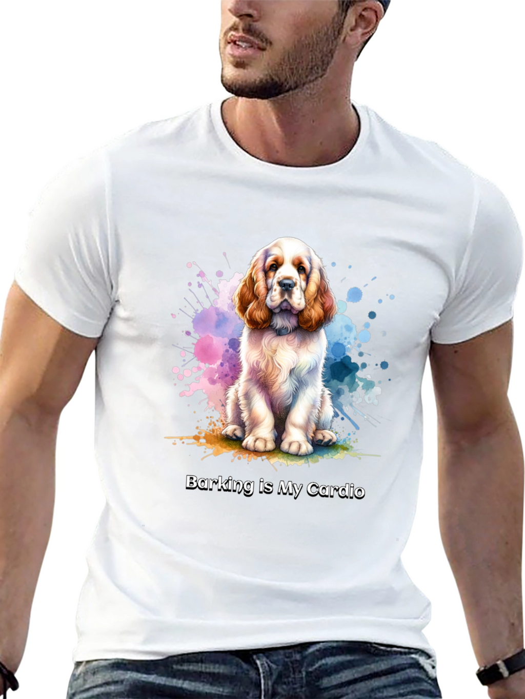 Dog Lover T-Shirt: Barking is My Cardio