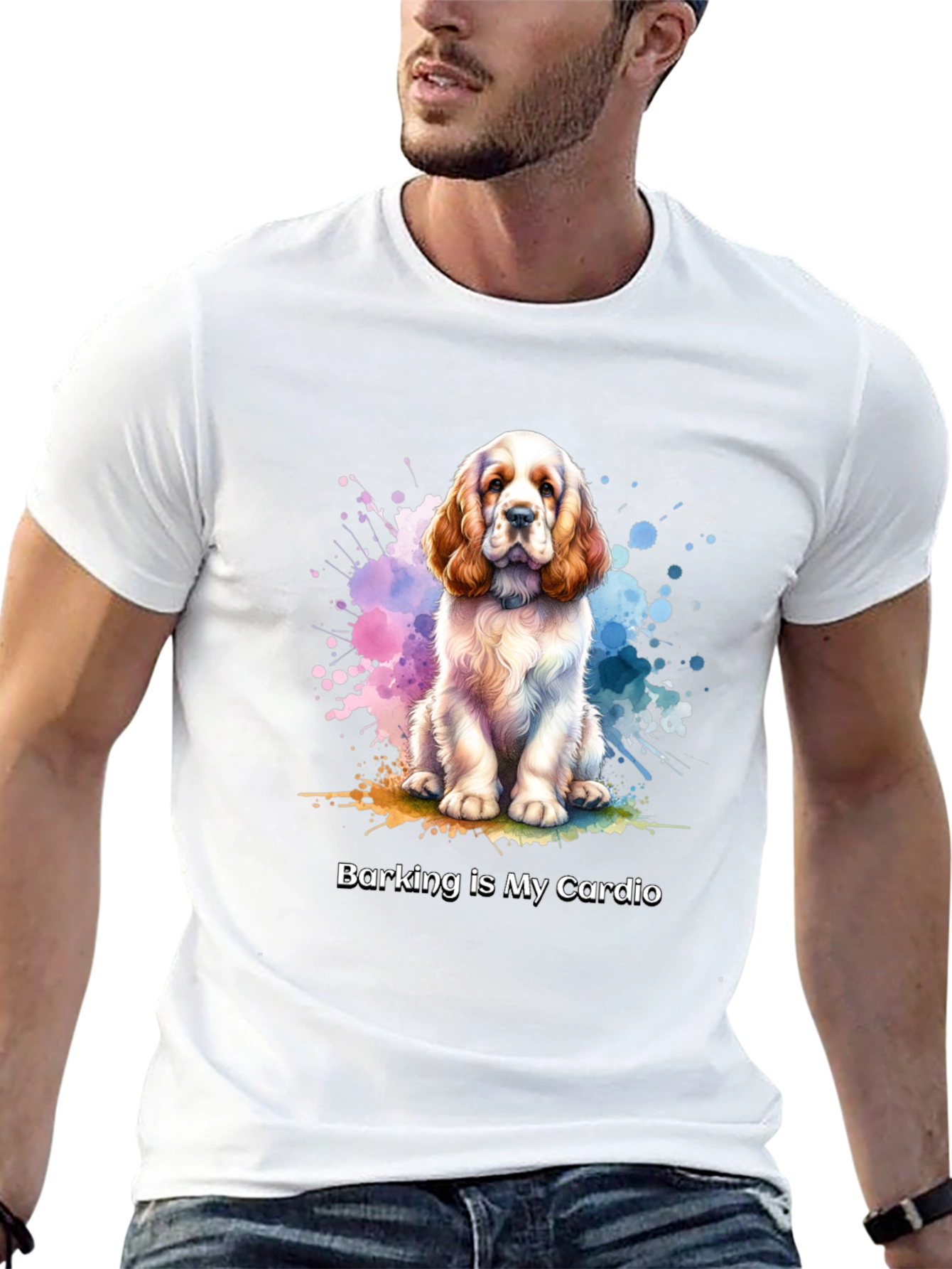 Dog Lover T-Shirt: Barking is My Cardio