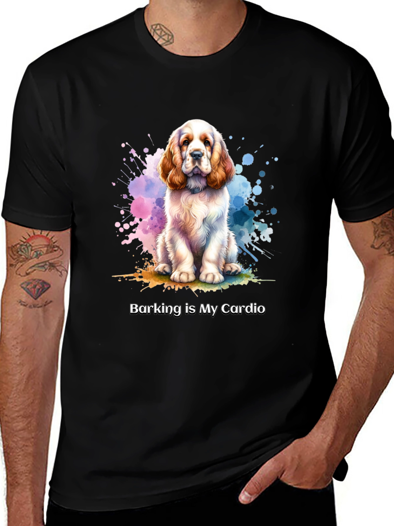 Dog Lover T-Shirt: Barking is My Cardio