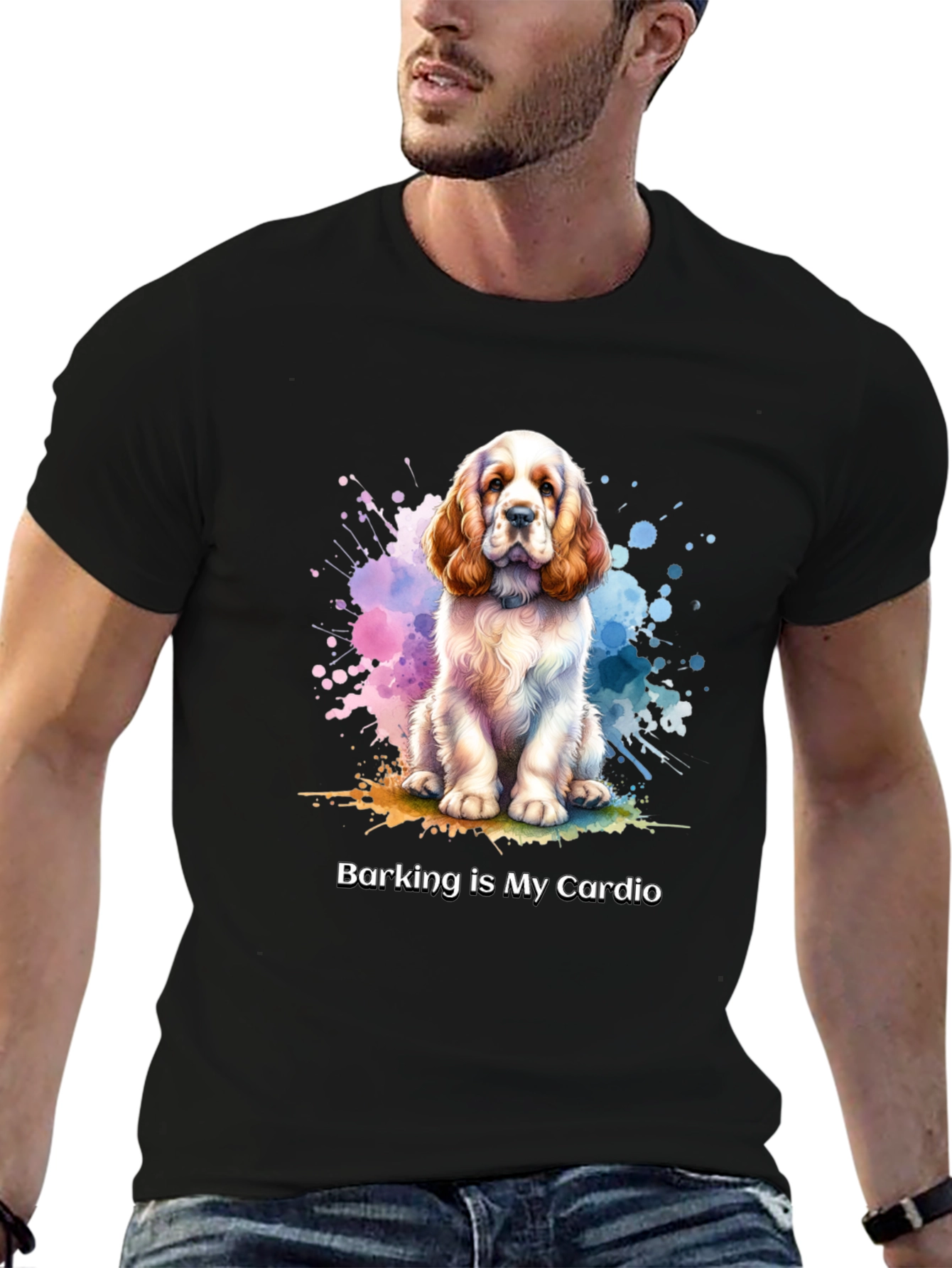Dog Lover T-Shirt: Barking is My Cardio