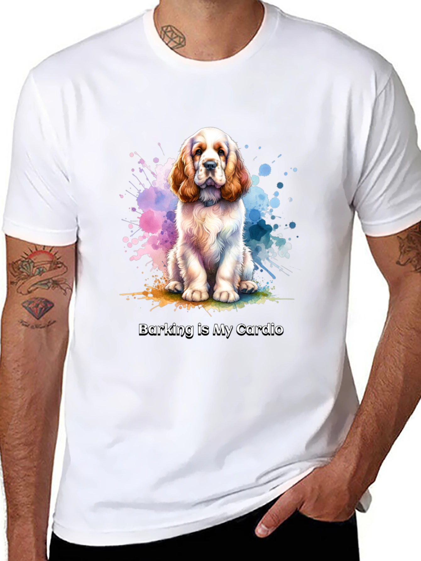 Dog Lover T-Shirt: Barking is My Cardio
