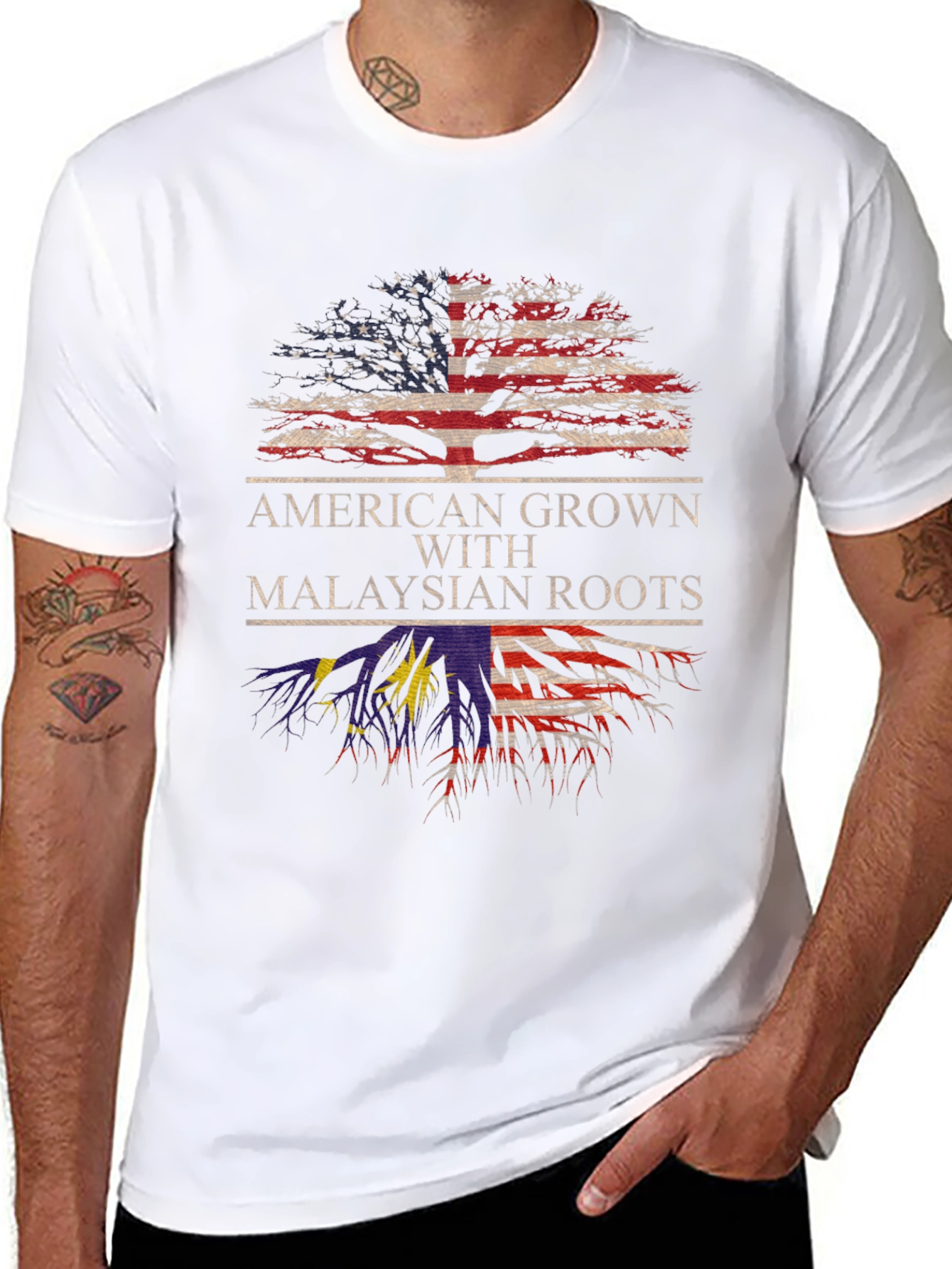 American Grown with Malaysian Roots T-Shirt