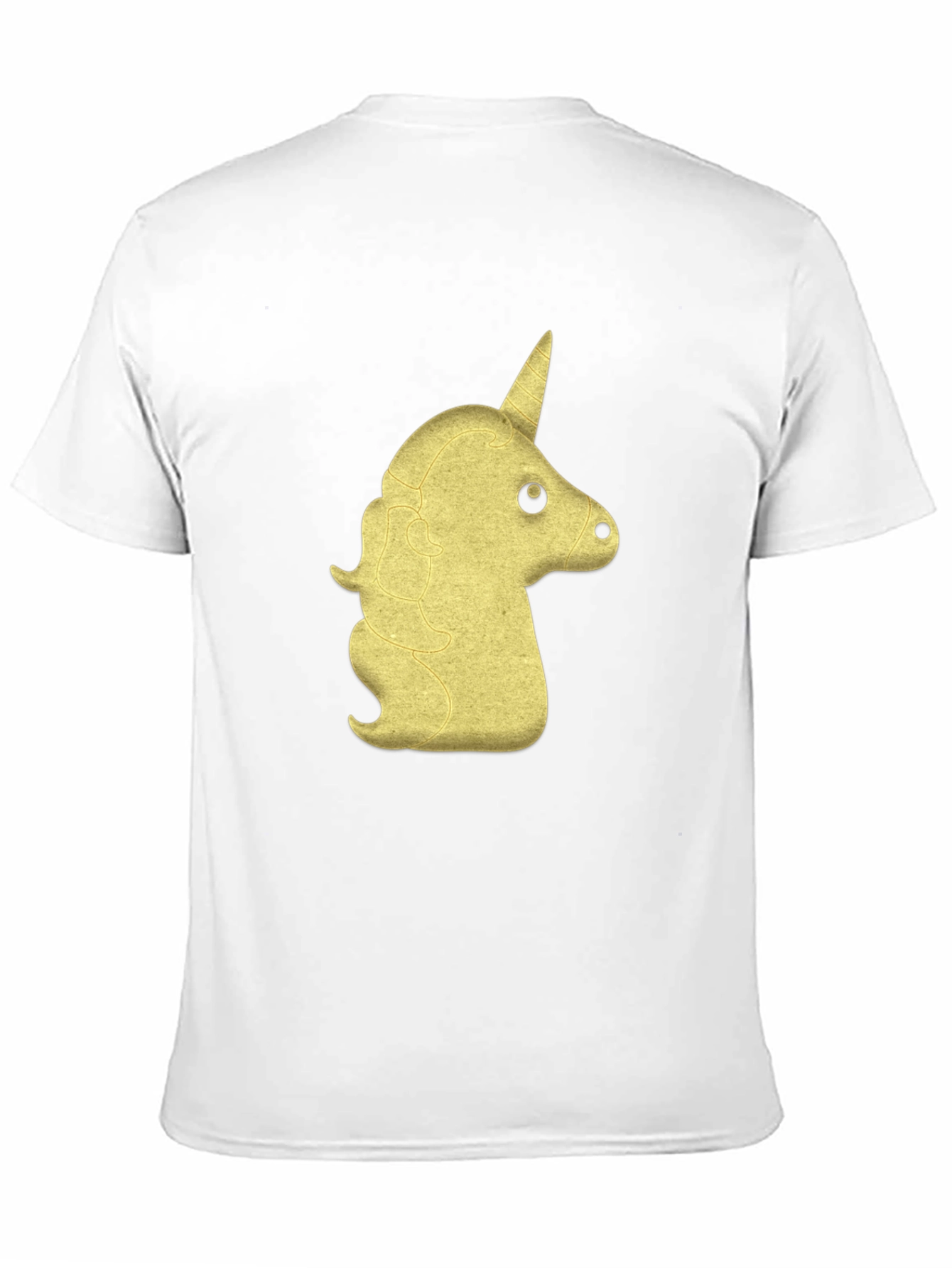 Golden Unicorn Graphic Tee - Black Cotton Comfort