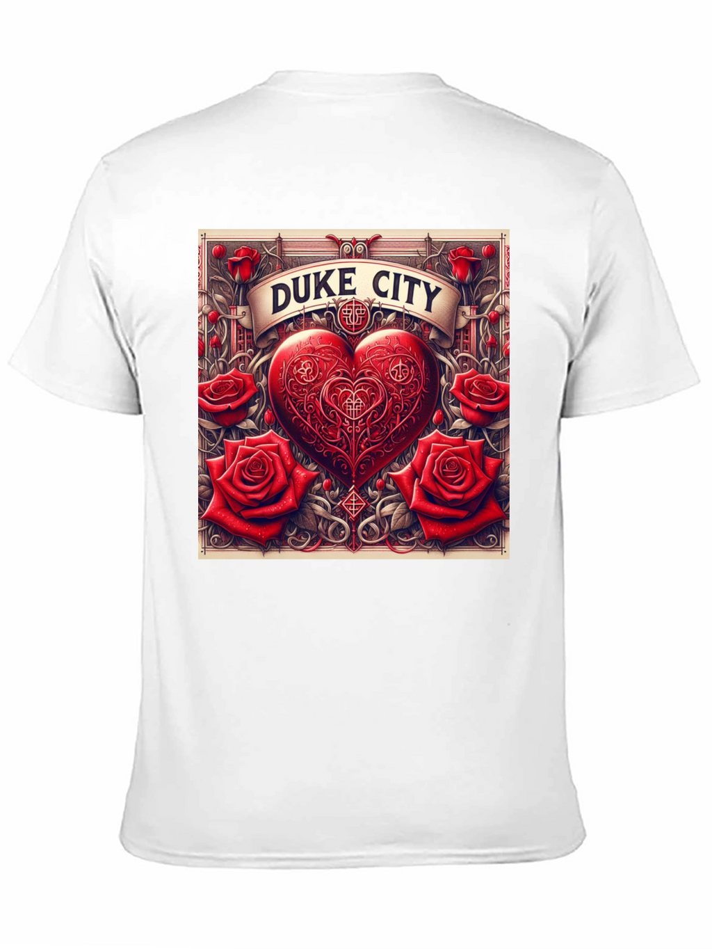 Duke City Heart & Roses Graphic Tee