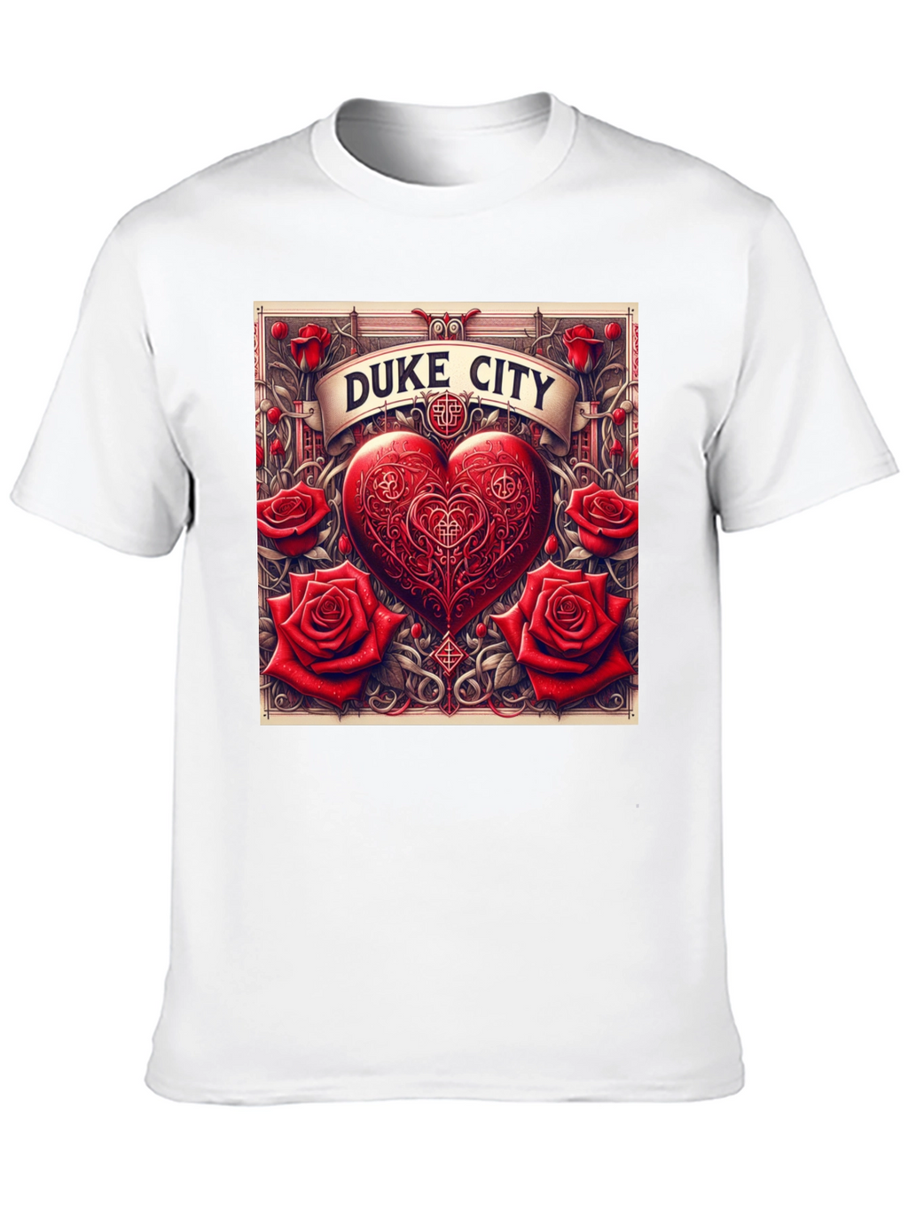 Duke City Heart & Roses Graphic Tee
