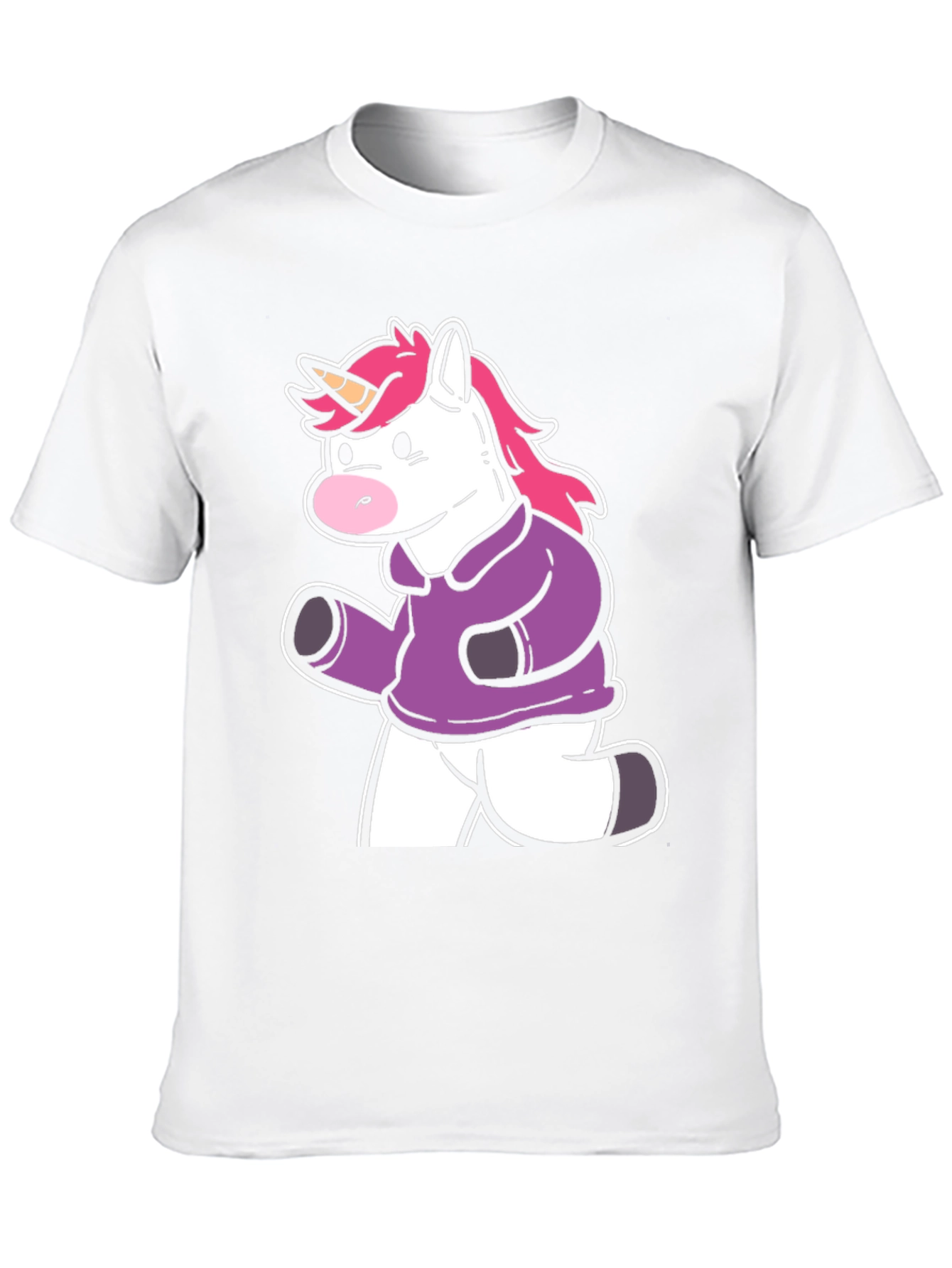 Running Unicorn Graphic Tee - Black