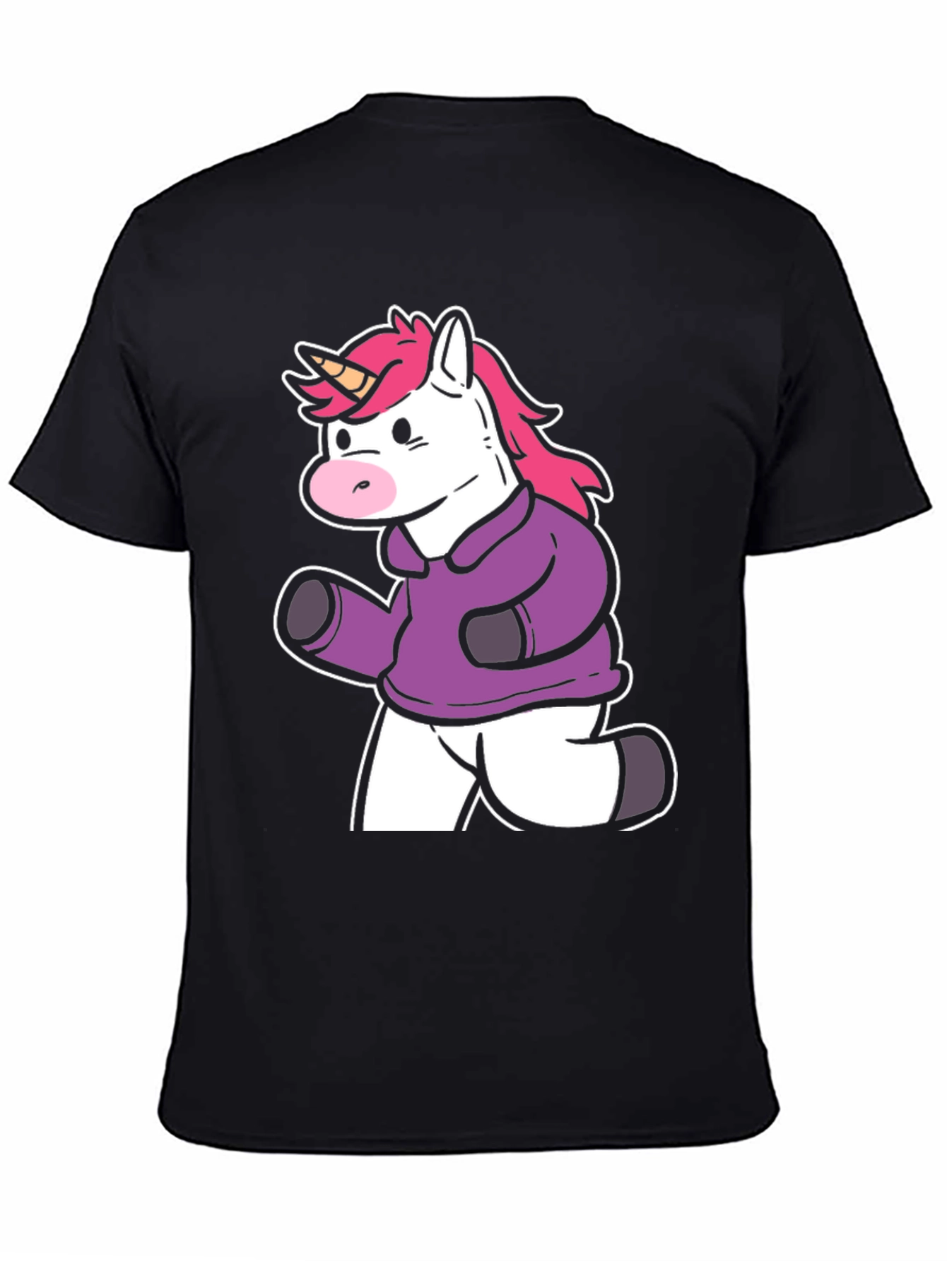 Running Unicorn Graphic Tee - Black