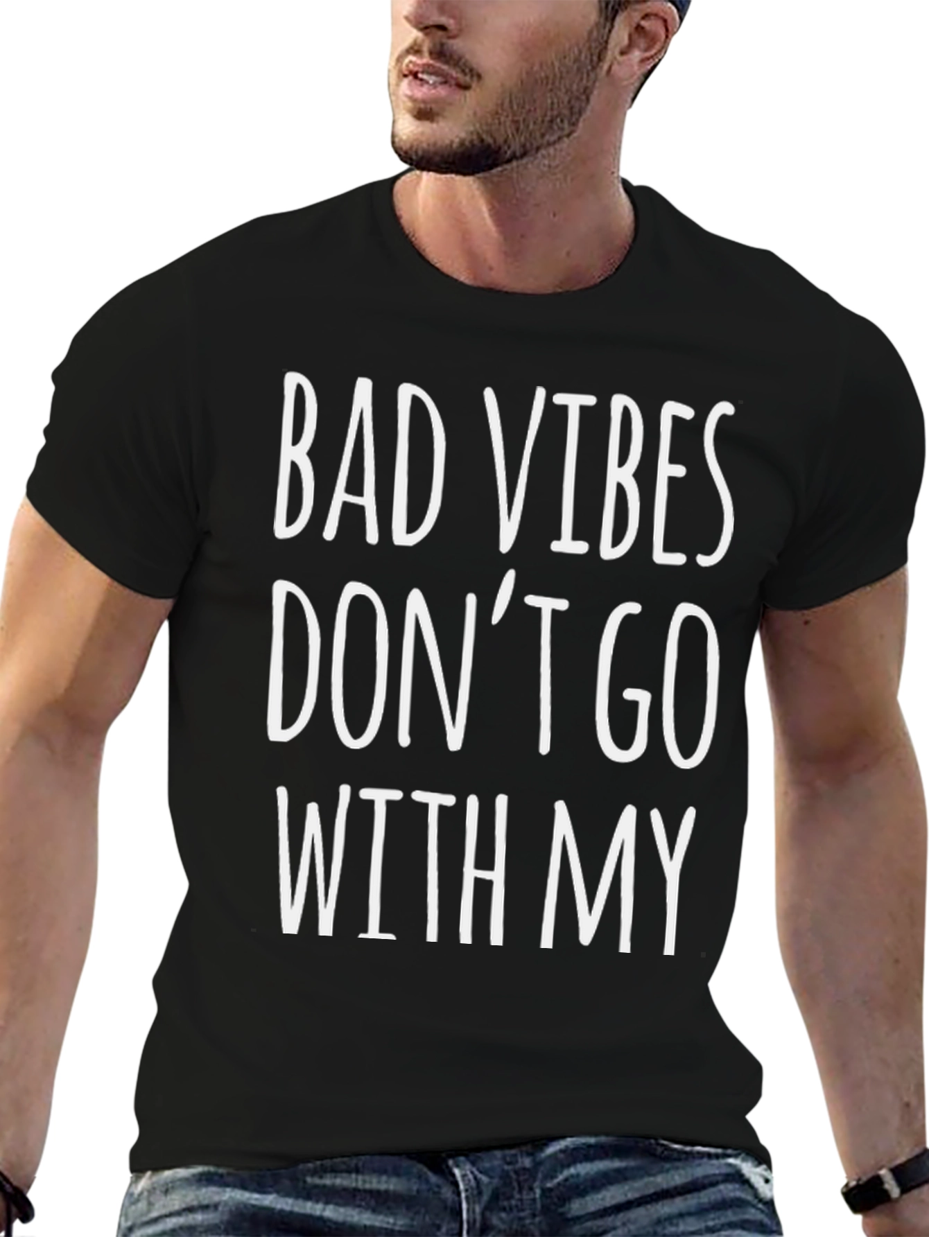 Bad Vibes T-Shirt - Black Graphic Tee