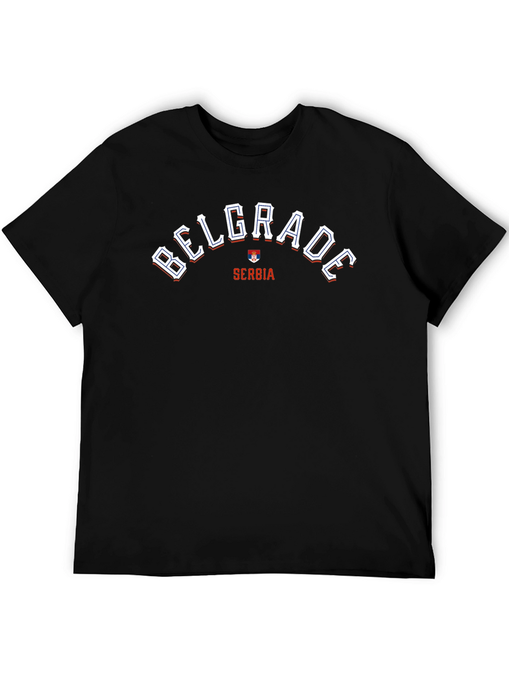 Belgrade Serbia T-Shirt - Black Graphic Tee