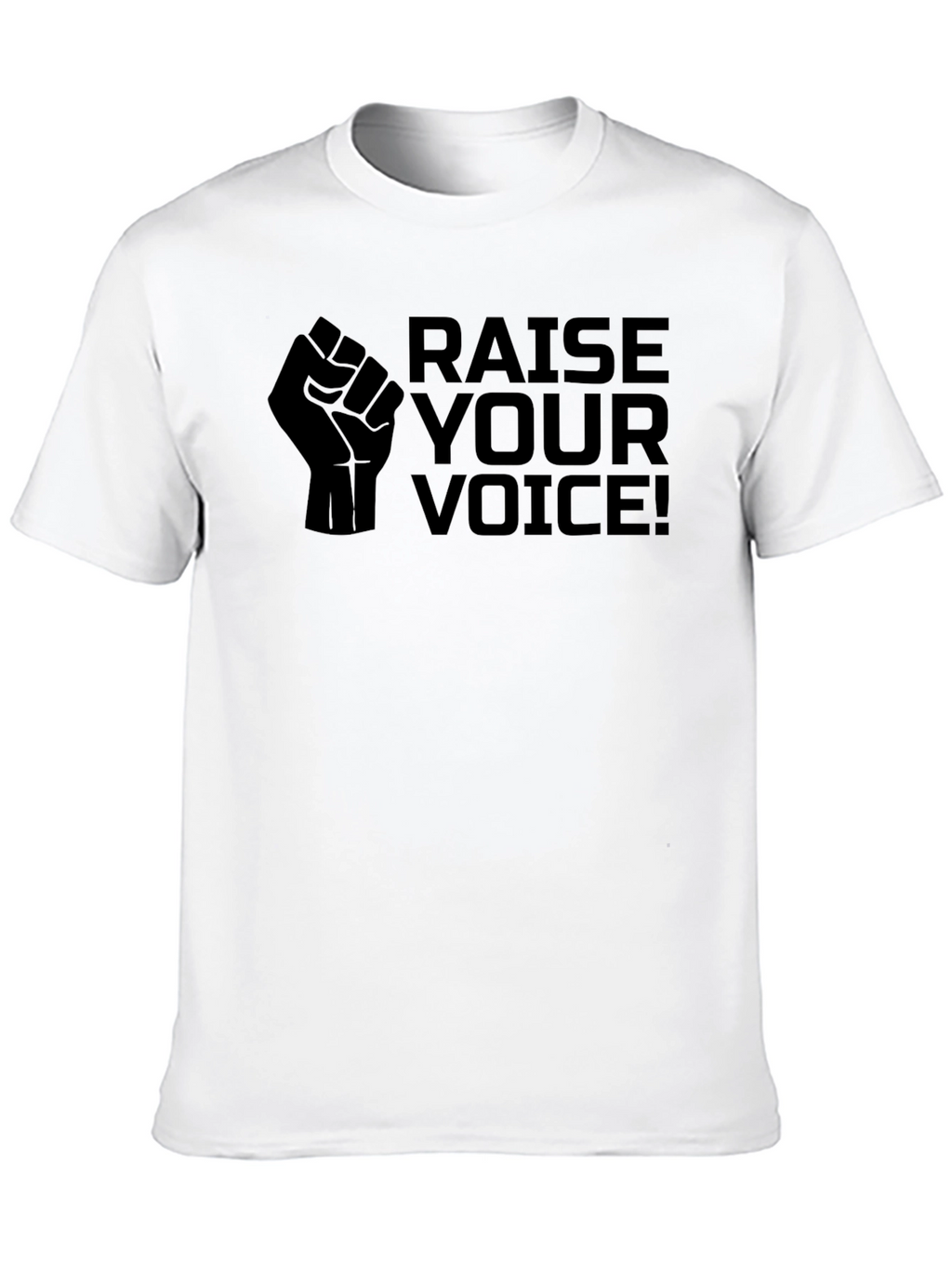 Raise Your Voice Graphic Tee - Black