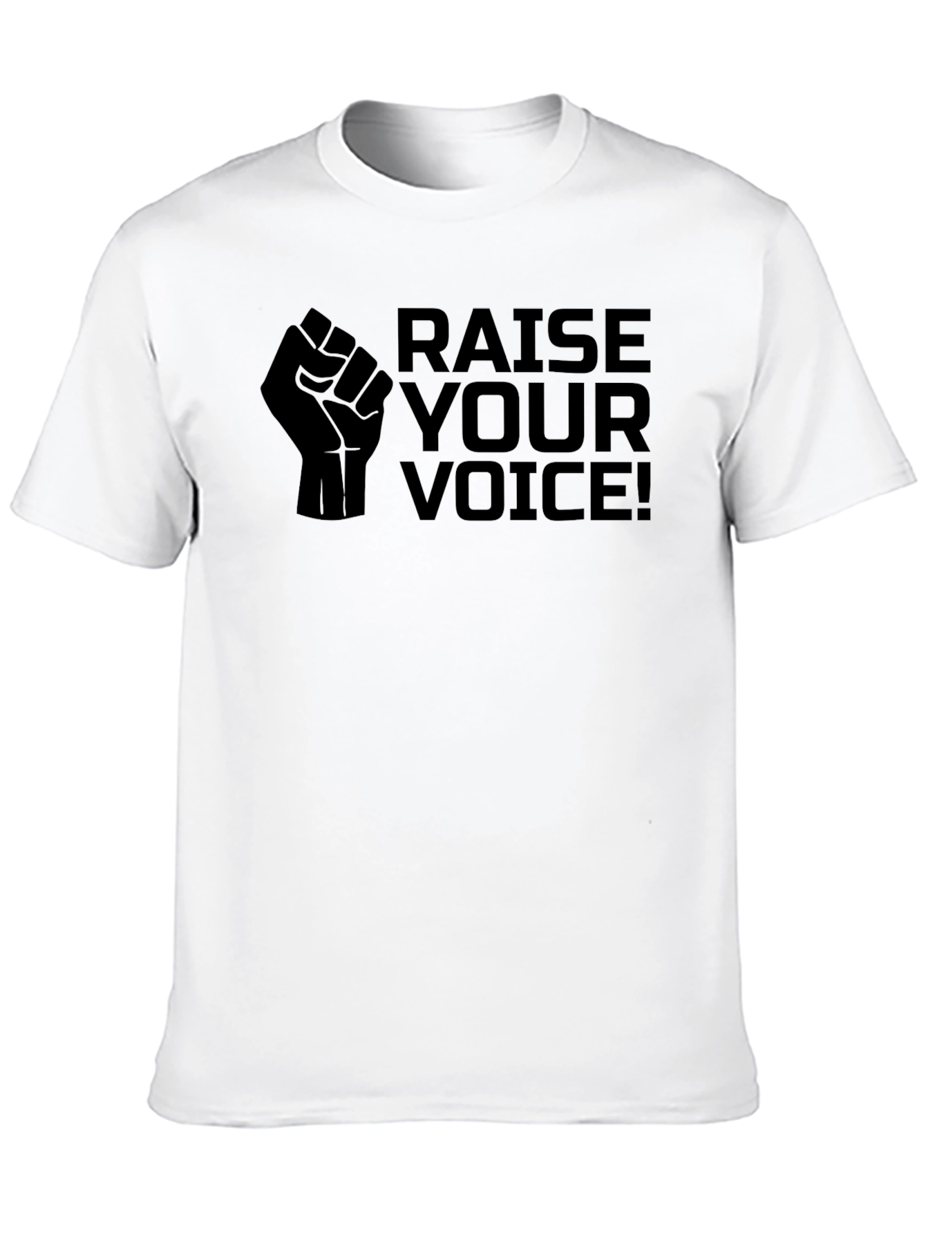 Raise Your Voice Graphic Tee - Black