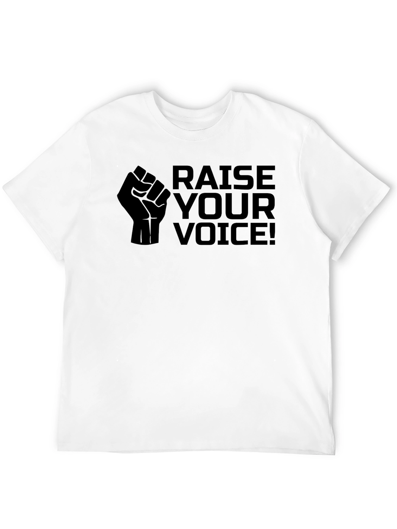 Raise Your Voice Graphic Tee - Black