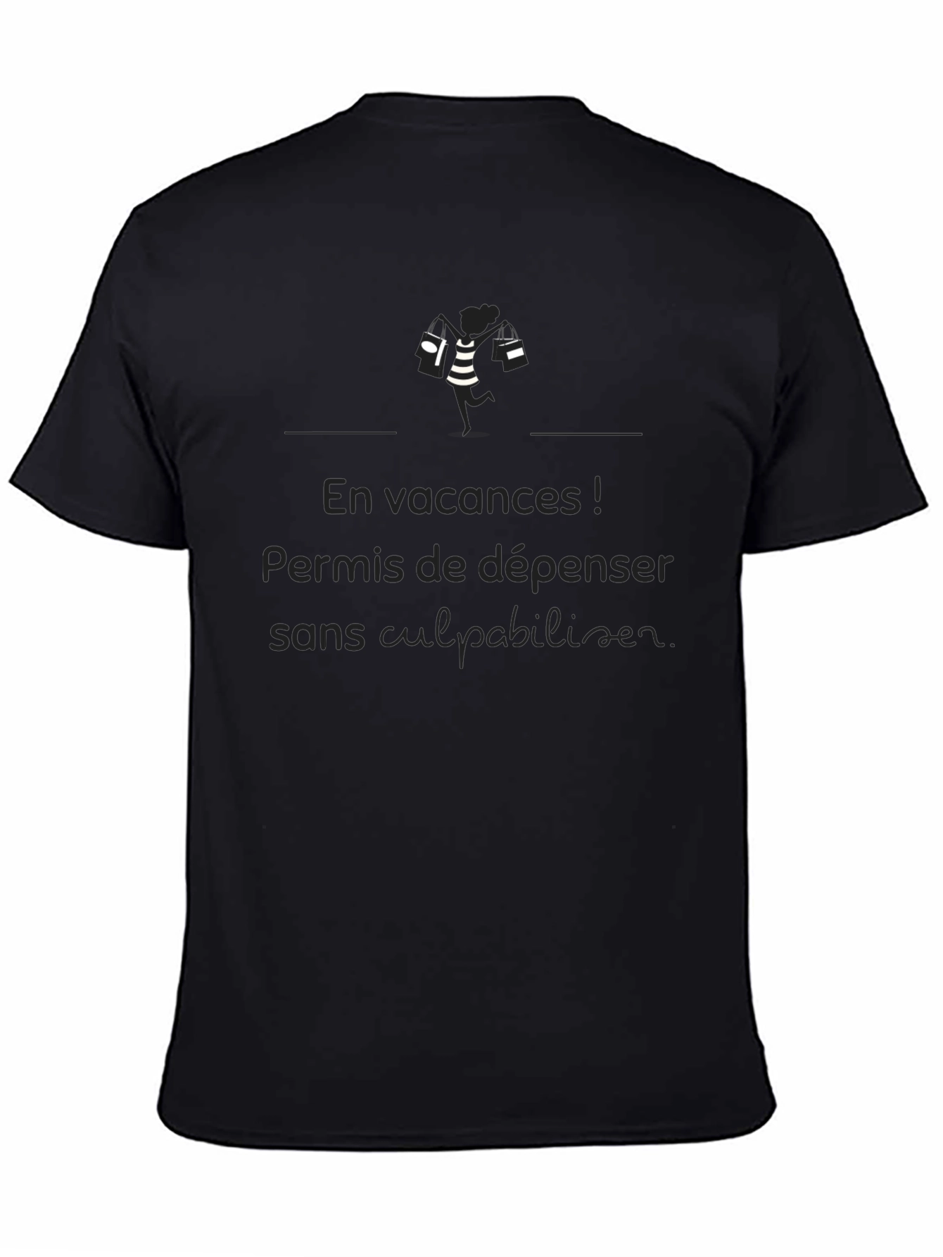 Vacation Mode Black T-Shirt - Guilt-Free Spending!