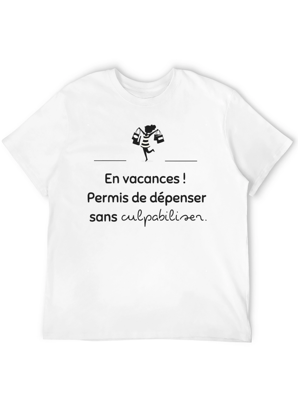 Vacation Mode Black T-Shirt - Guilt-Free Spending!