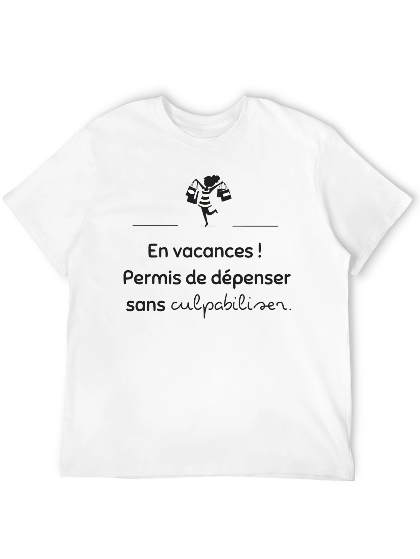 Vacation Mode Black T-Shirt - Guilt-Free Spending!