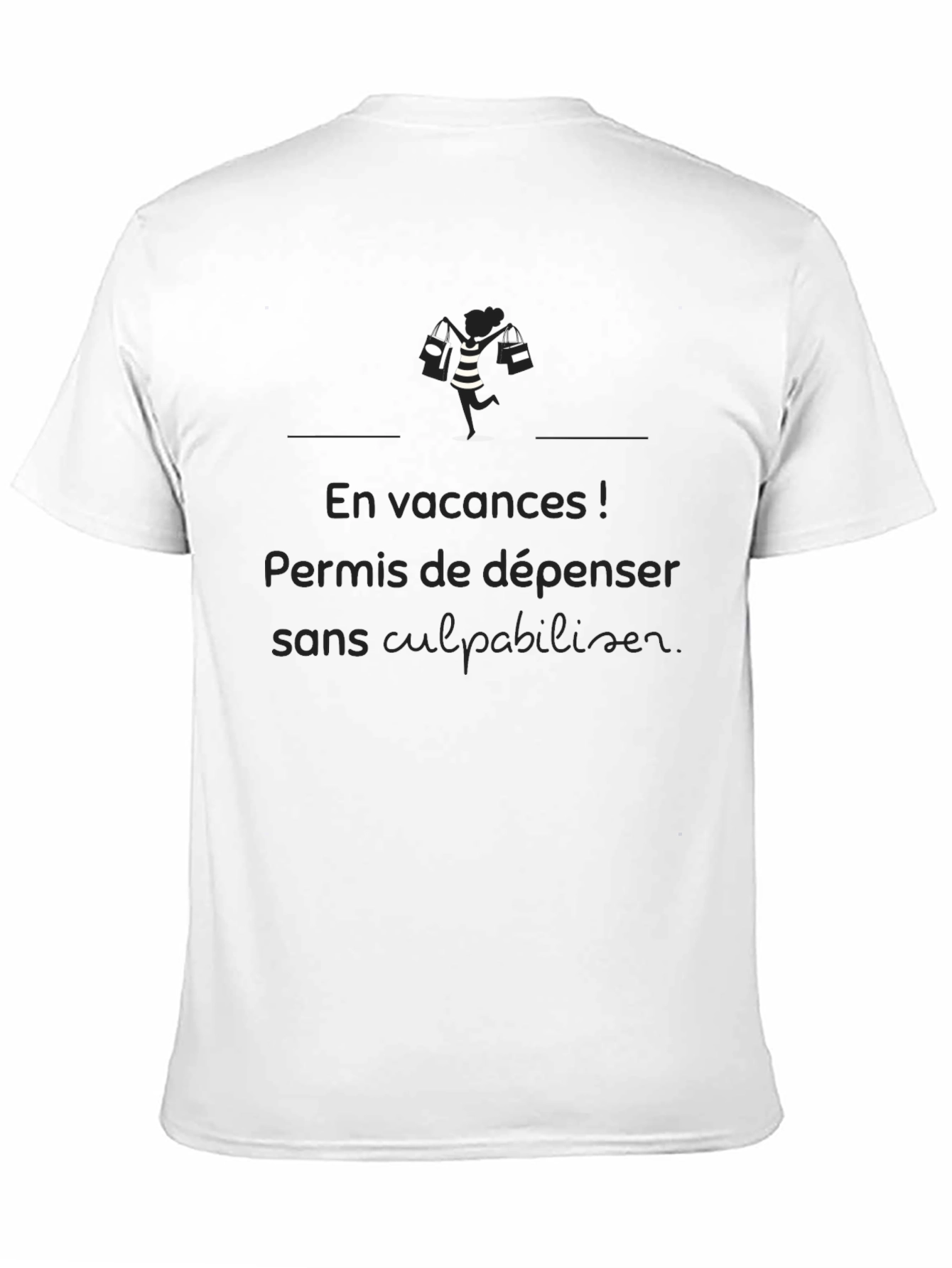 Vacation Mode Black T-Shirt - Guilt-Free Spending!