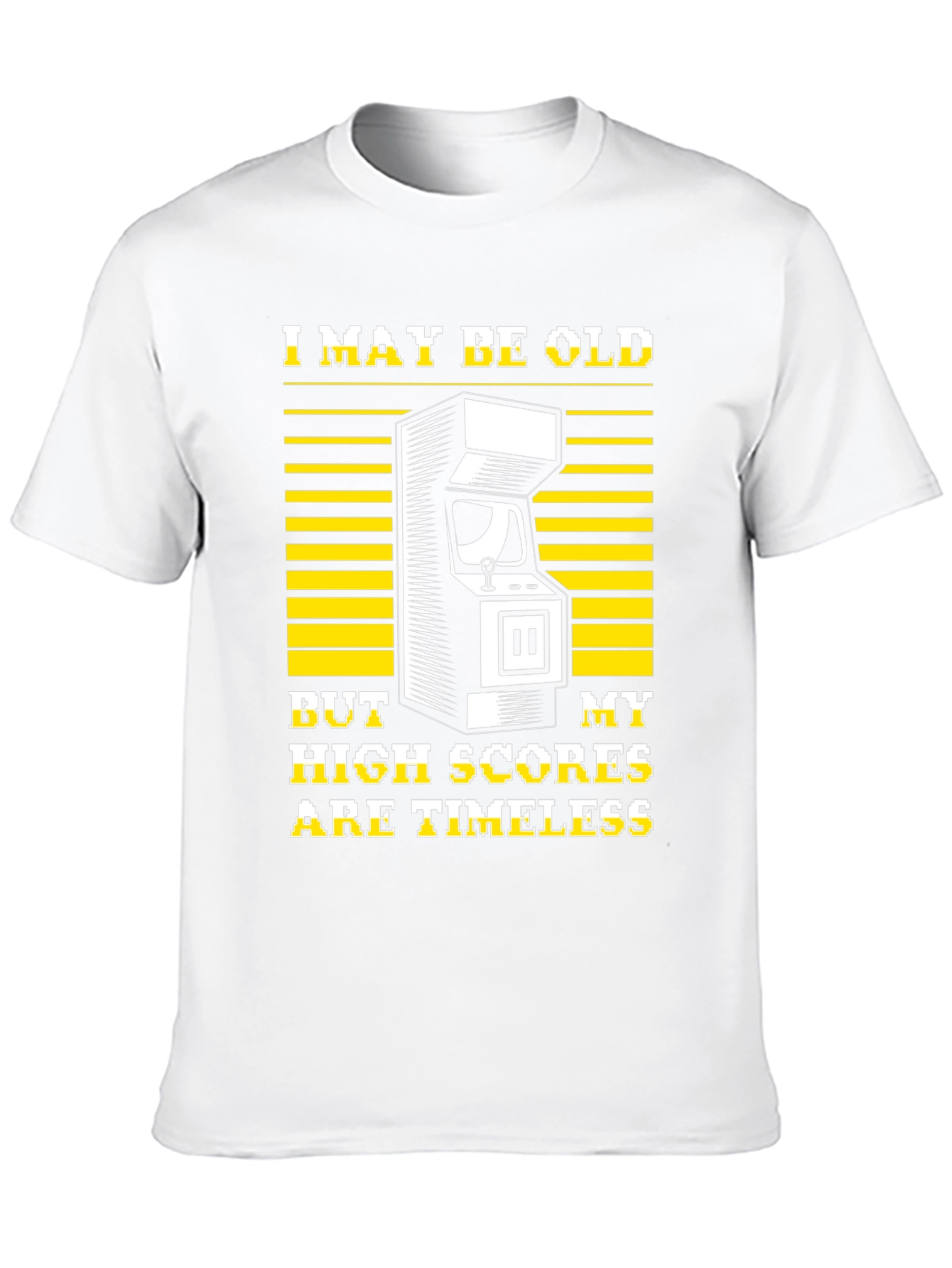 I May Be Old High Scores Timeless Black T-Shirt