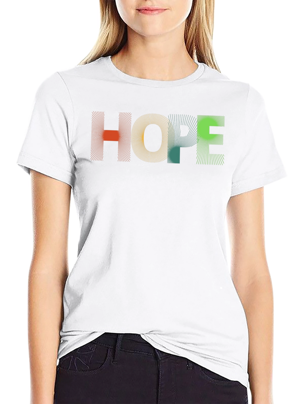 HOPE Graphic Tee - Modern Abstract Design Unisex Fit