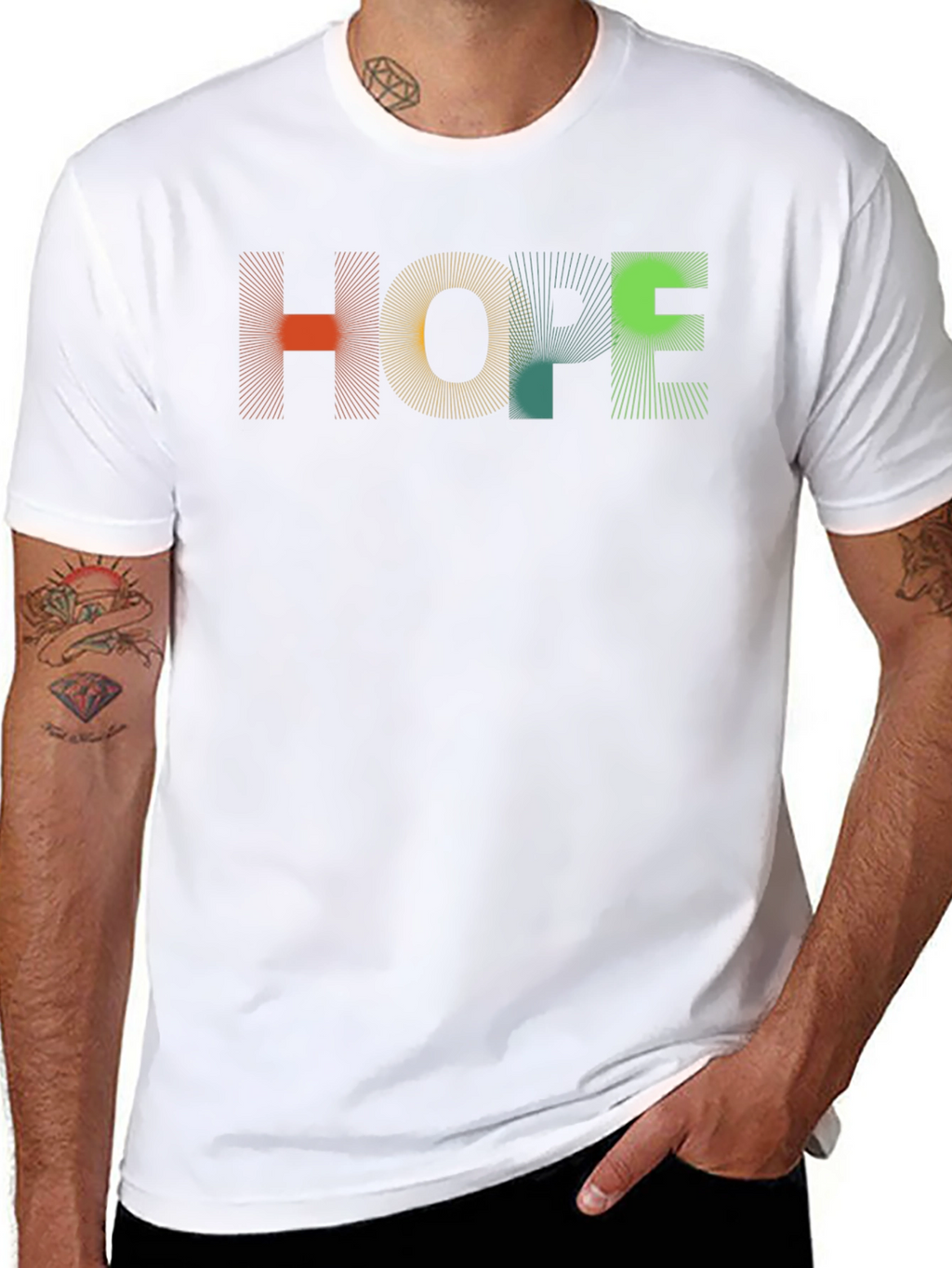 HOPE Graphic Tee - Modern Abstract Design Unisex Fit
