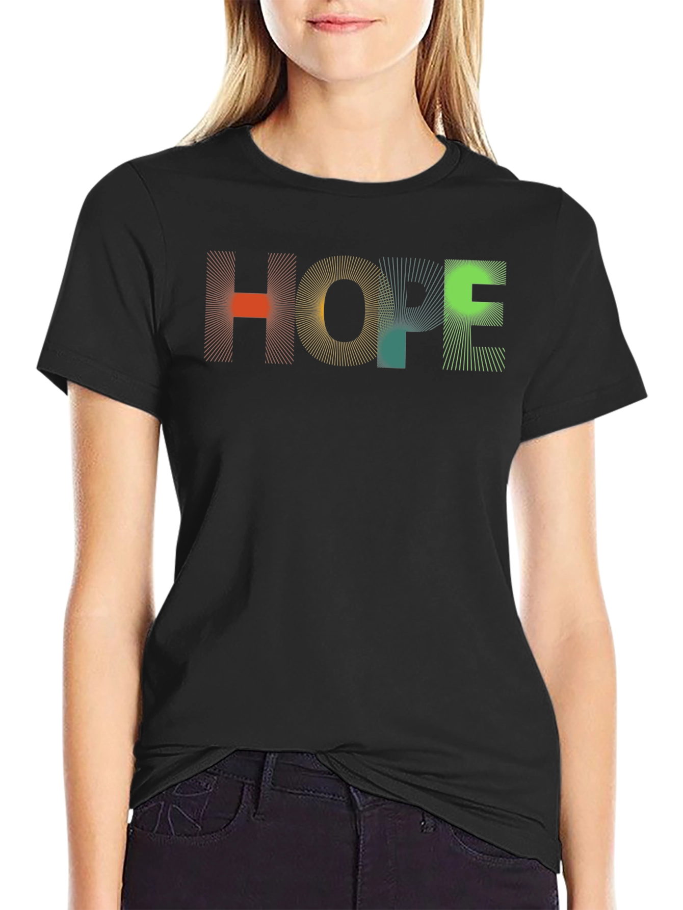 HOPE Graphic Tee - Modern Abstract Design Unisex Fit