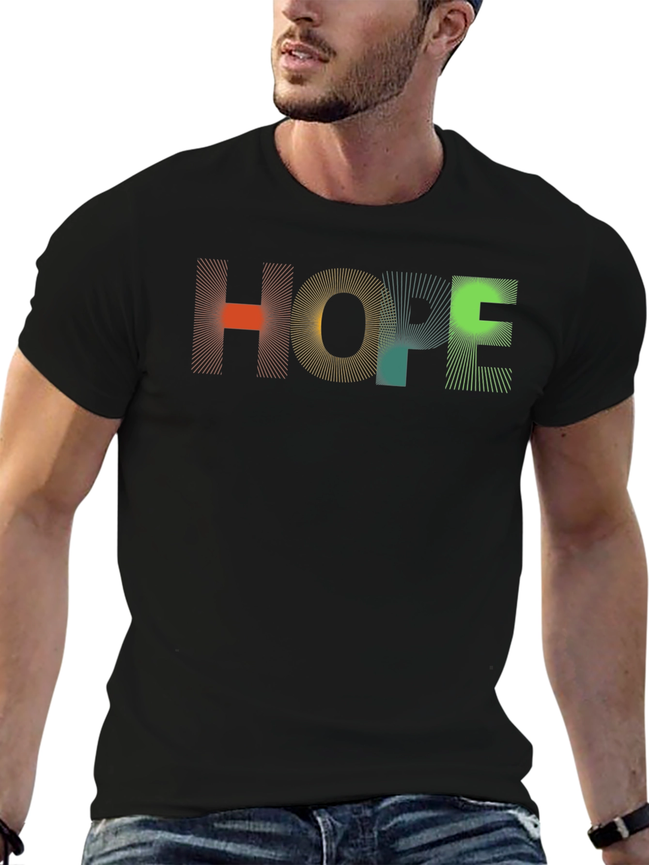 HOPE Graphic Tee - Modern Abstract Design Unisex Fit