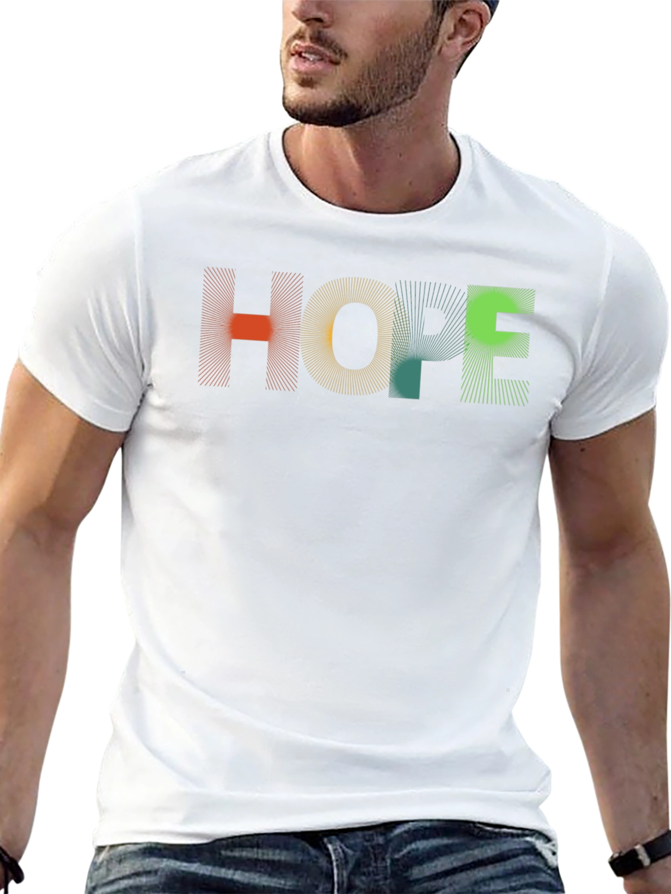 HOPE Graphic Tee - Modern Abstract Design Unisex Fit