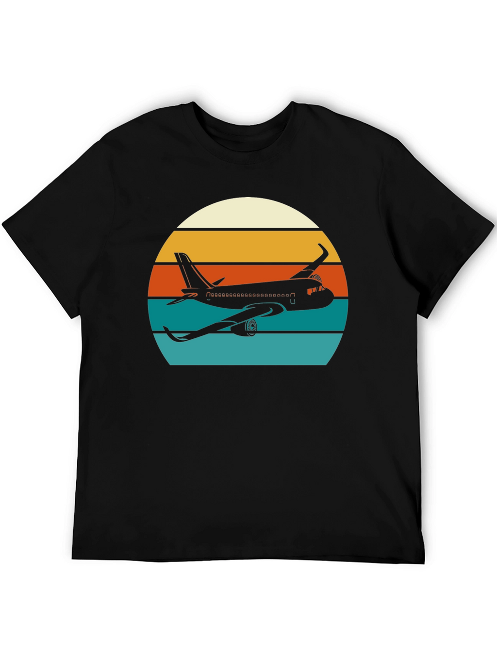 Retro Airplane Sunset T-Shirt - Aviation Tee