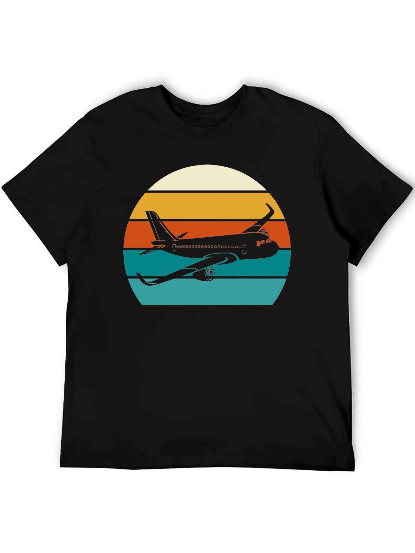 Retro Airplane Sunset T-Shirt - Aviation Tee