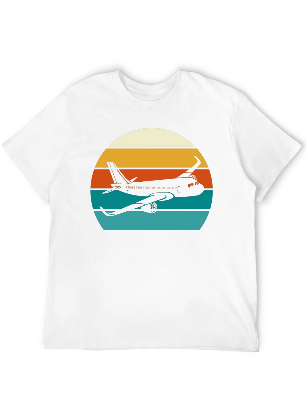 Retro Airplane Sunset T-Shirt - Aviation Tee