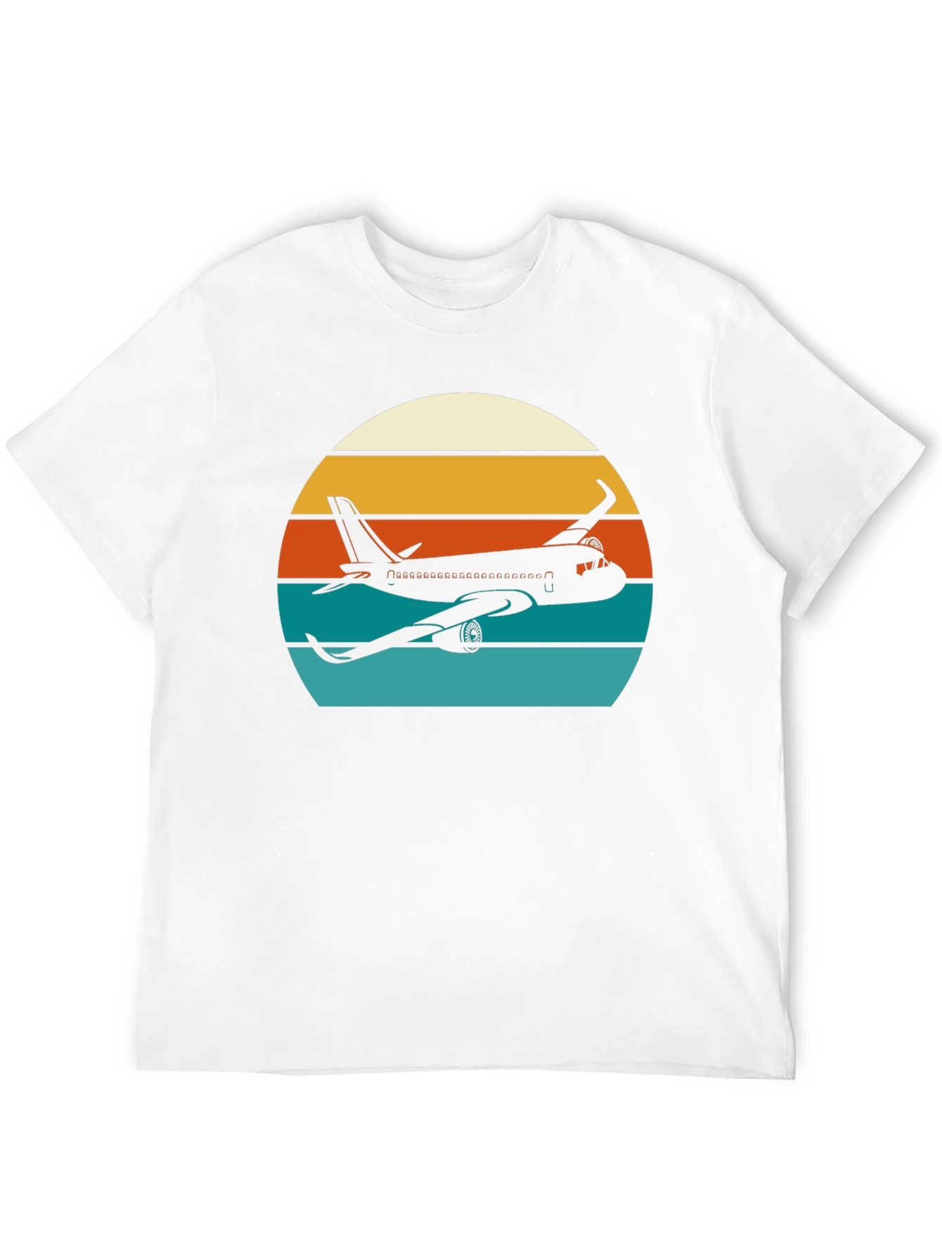 Retro Airplane Sunset T-Shirt - Aviation Tee
