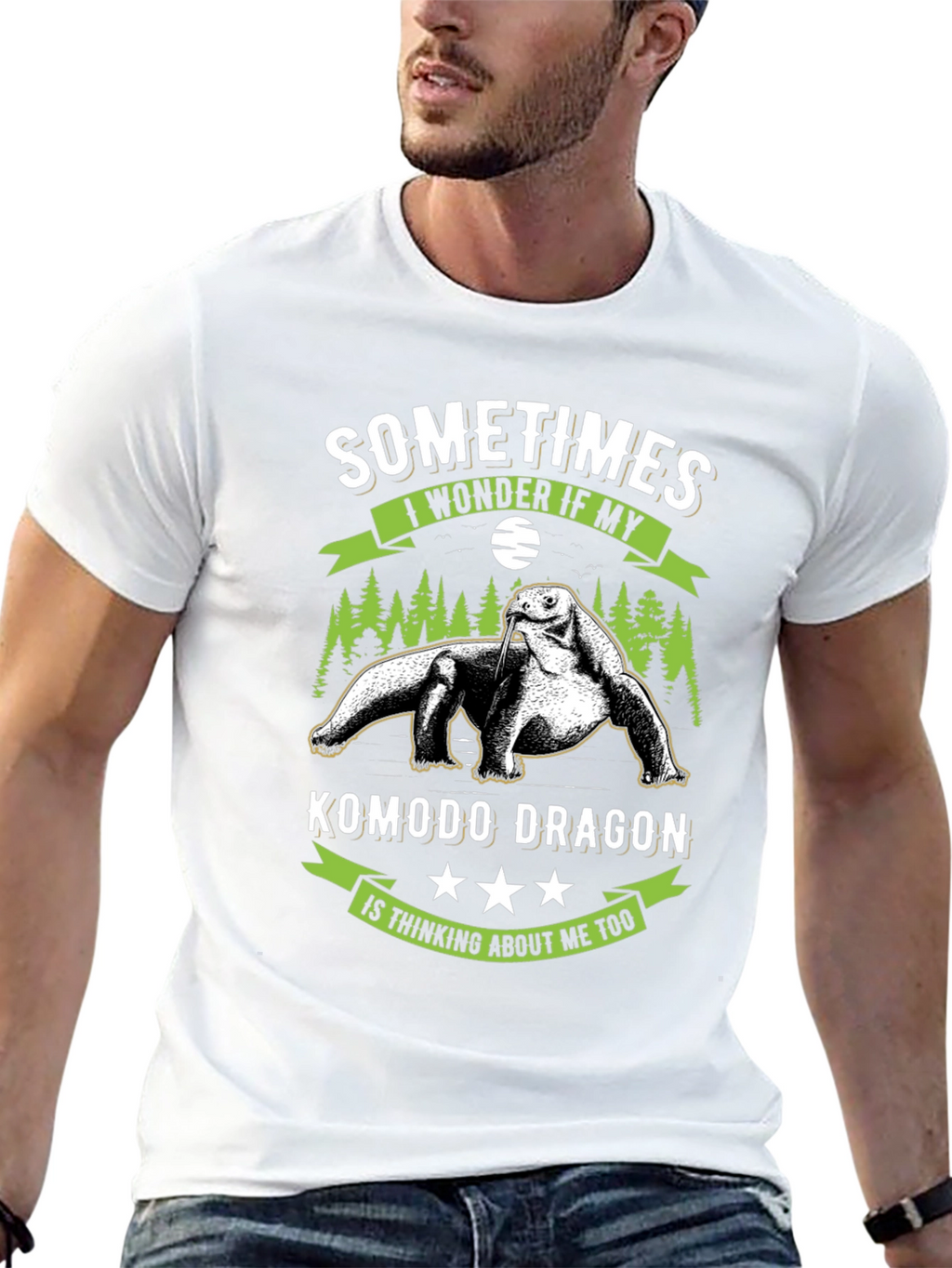 Komodo Dragon T-Shirt: Sometimes I Wonder