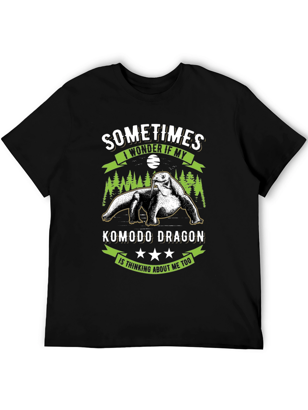 Komodo Dragon T-Shirt: Sometimes I Wonder