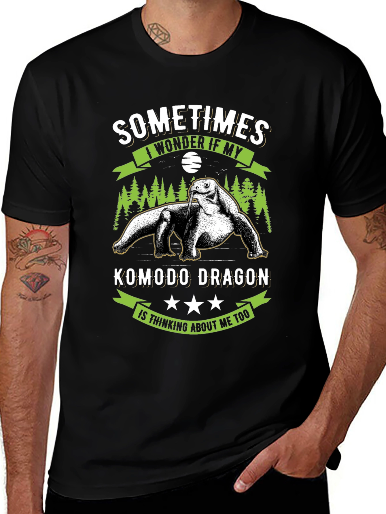 Komodo Dragon T-Shirt: Sometimes I Wonder