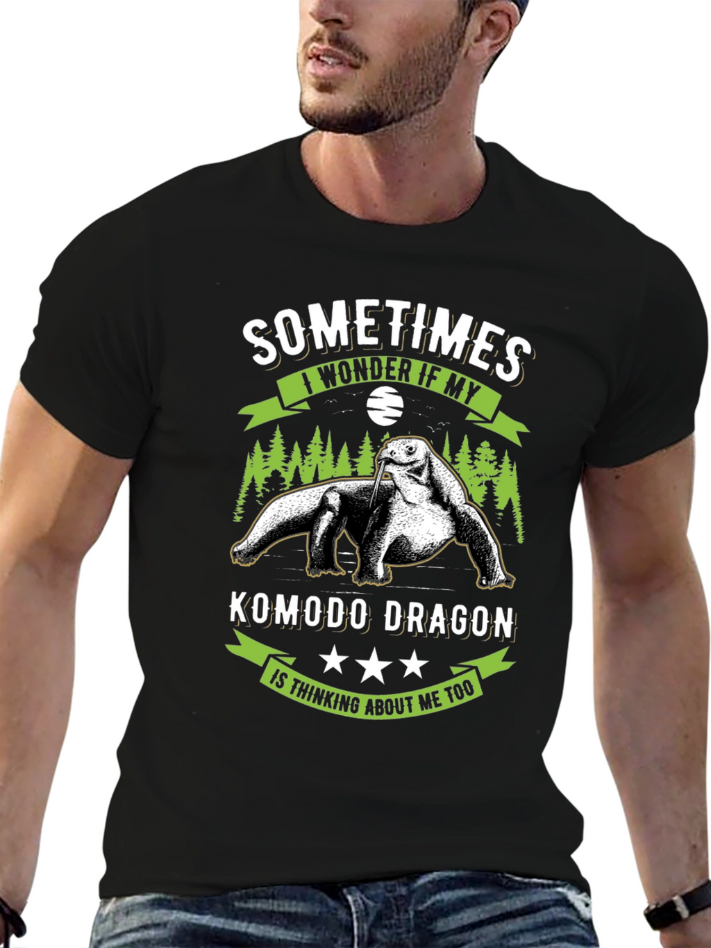 Komodo Dragon T-Shirt: Sometimes I Wonder