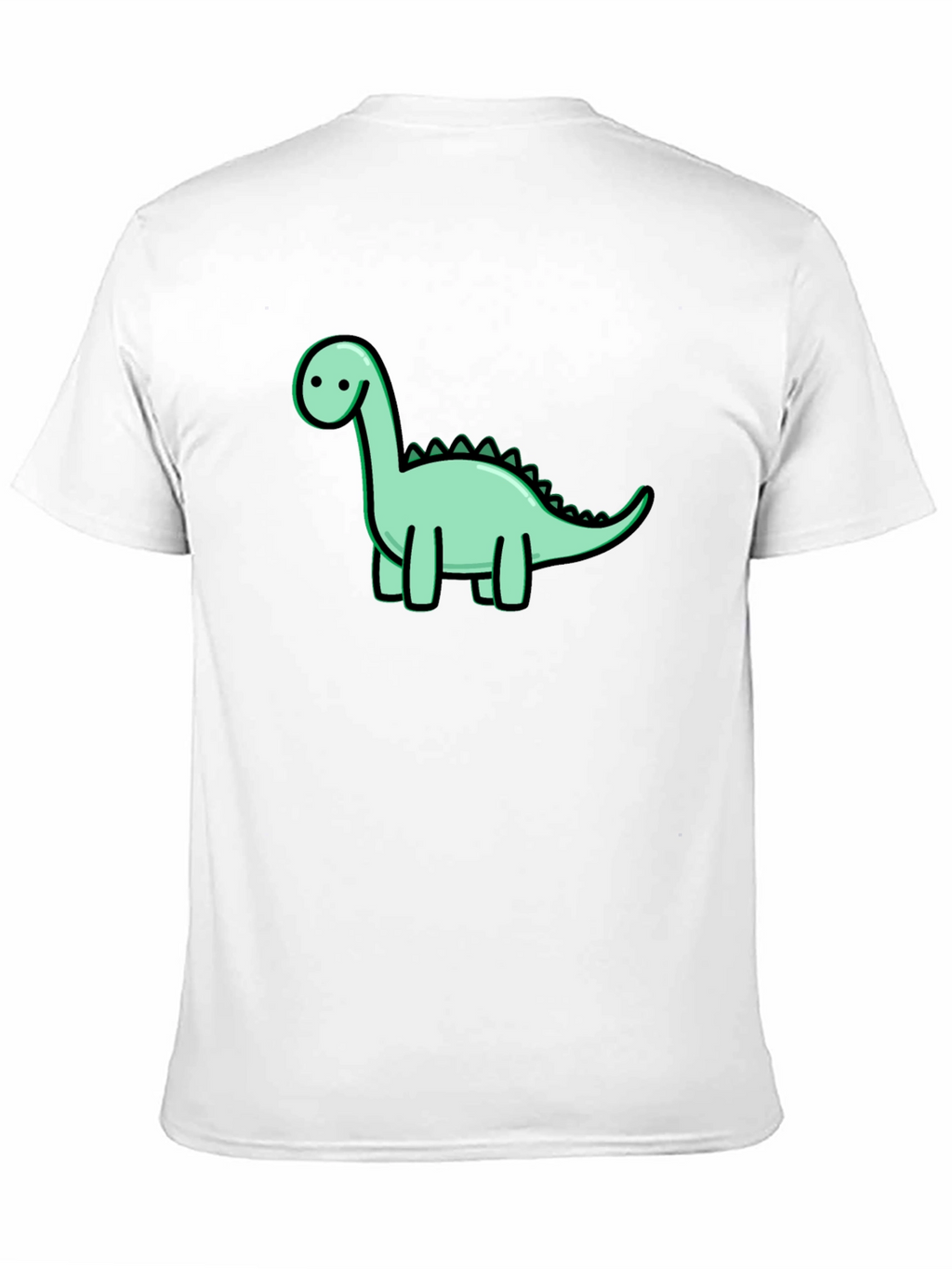 Cute Dinosaur Graphic Black T-Shirt