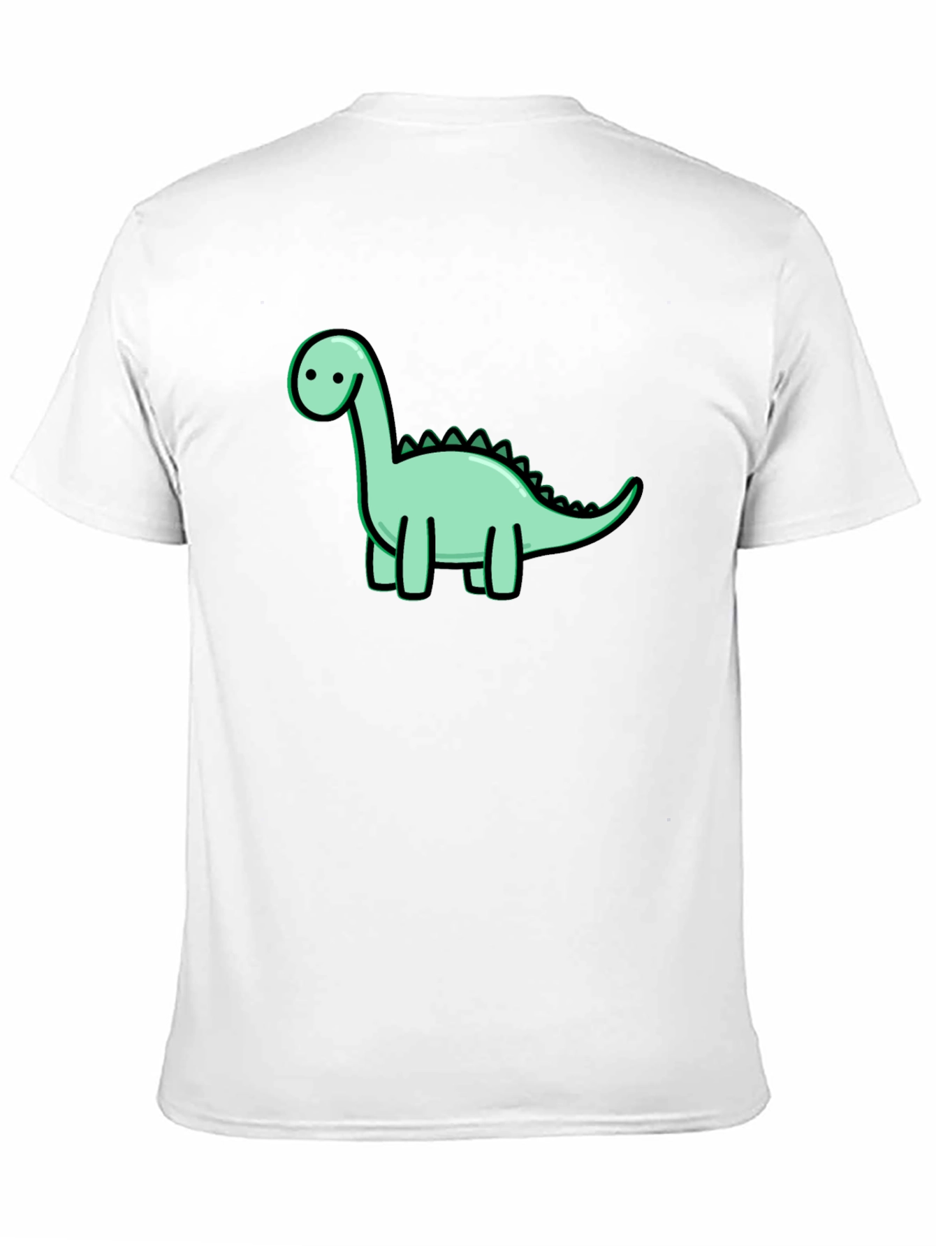 Cute Dinosaur Graphic Black T-Shirt
